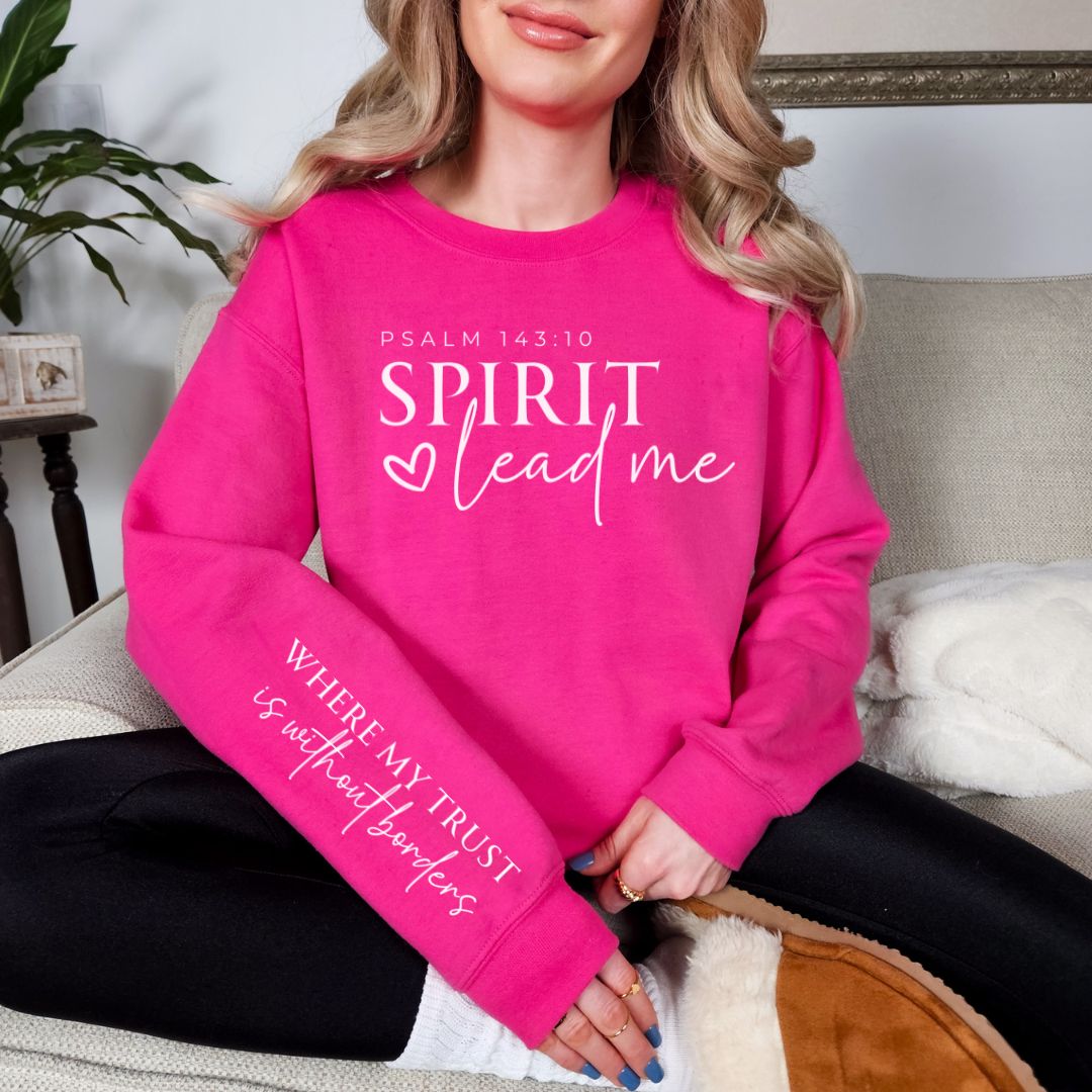 Sudadera con gráfico Spirit Lead Me en cuatro colores