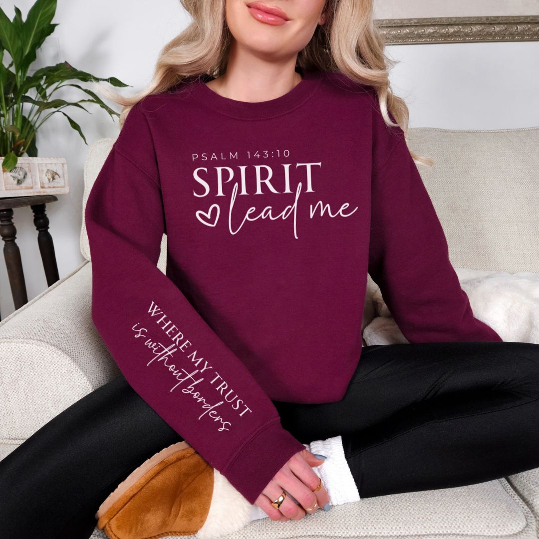 Sudadera con gráfico Spirit Lead Me en cuatro colores