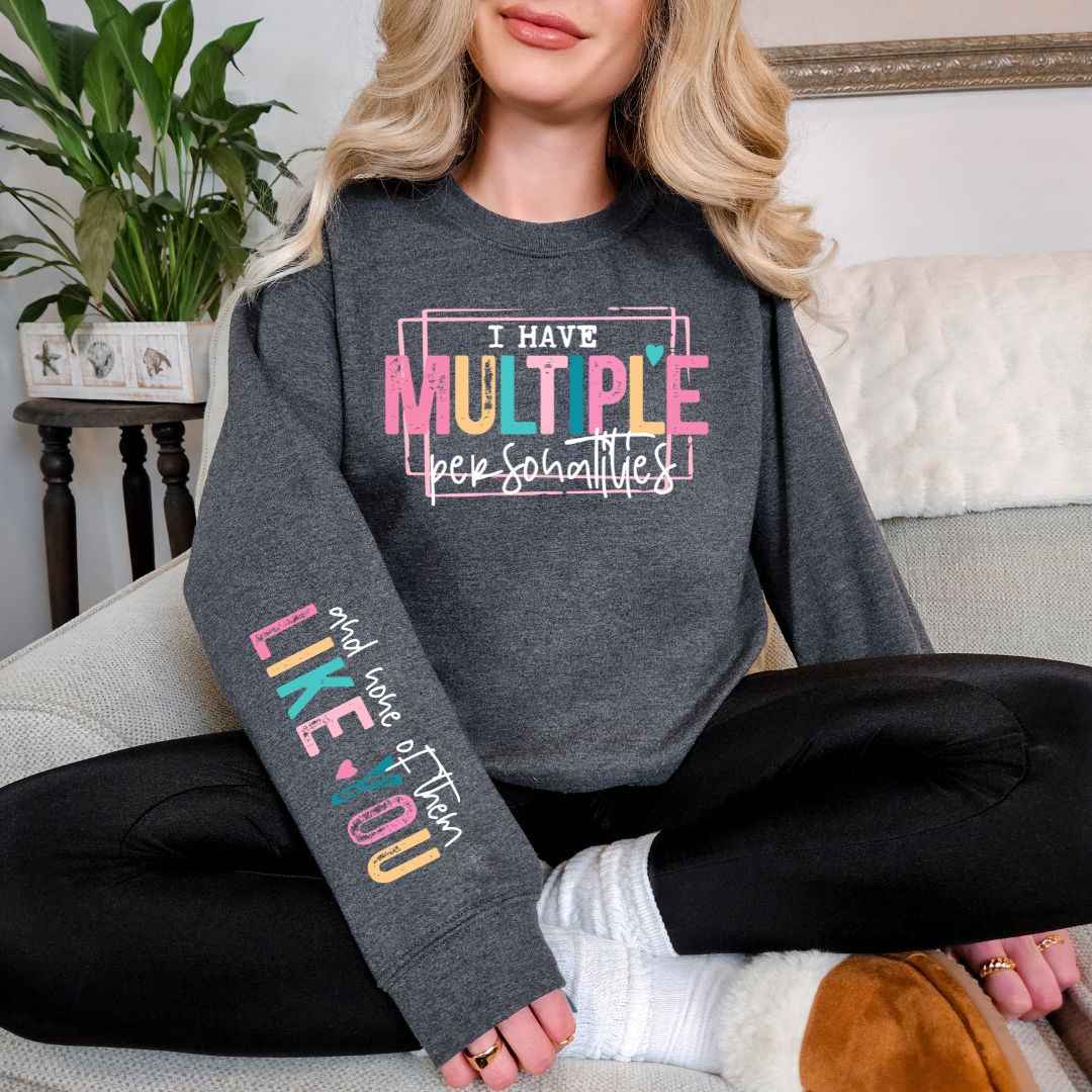 Multiple Personalities Sweatshirt in Three Colors - Liarian Unlimited Boutique