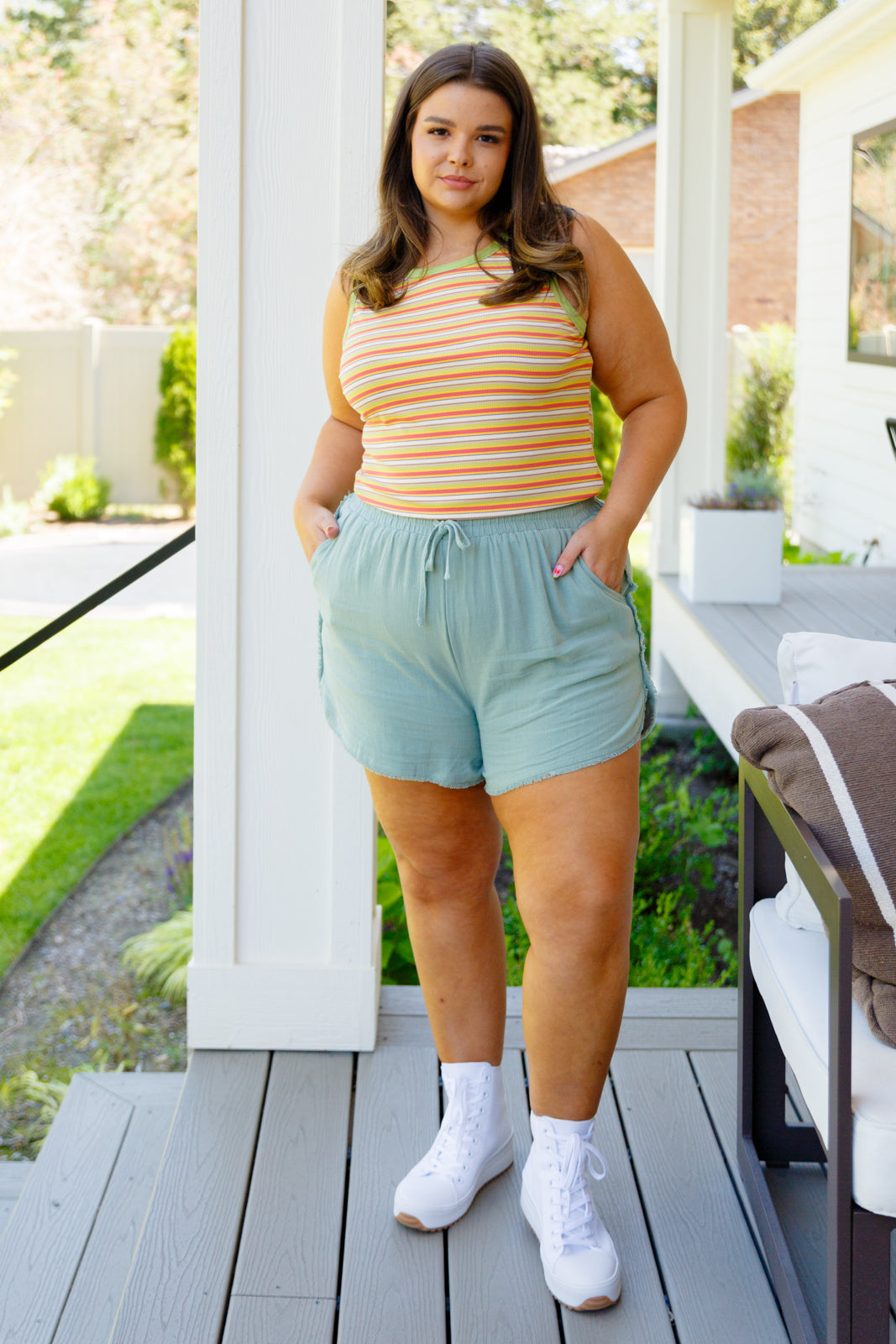 Hanging By A Moment High Rise Shorts - Liarian Unlimited Boutique