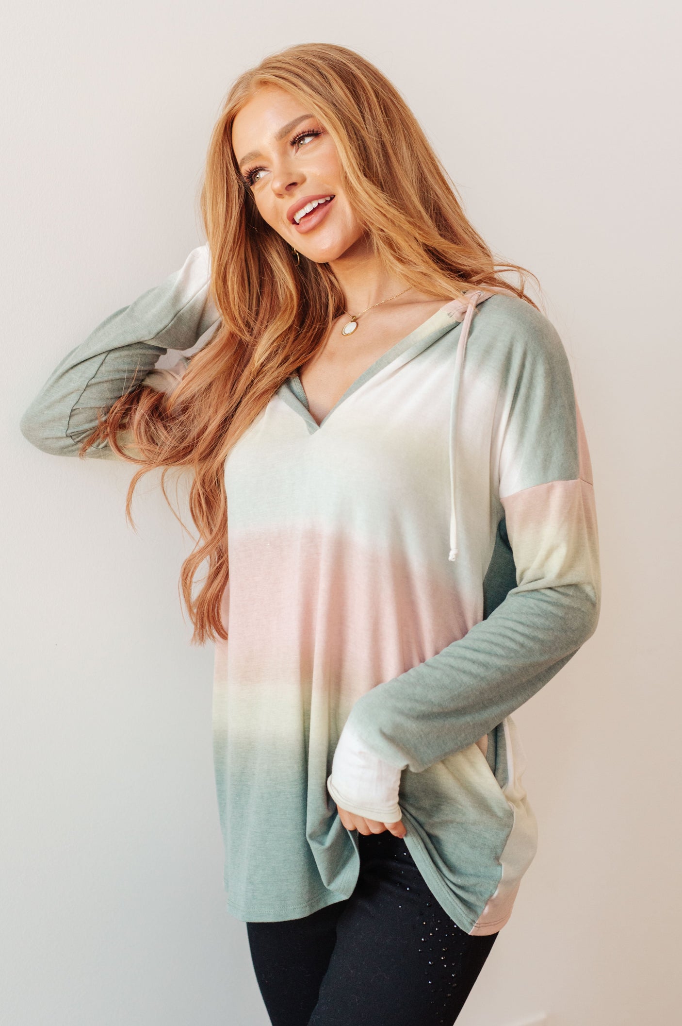 Hazy Horizon Ombre Hoodie - Liarian Unlimited Boutique