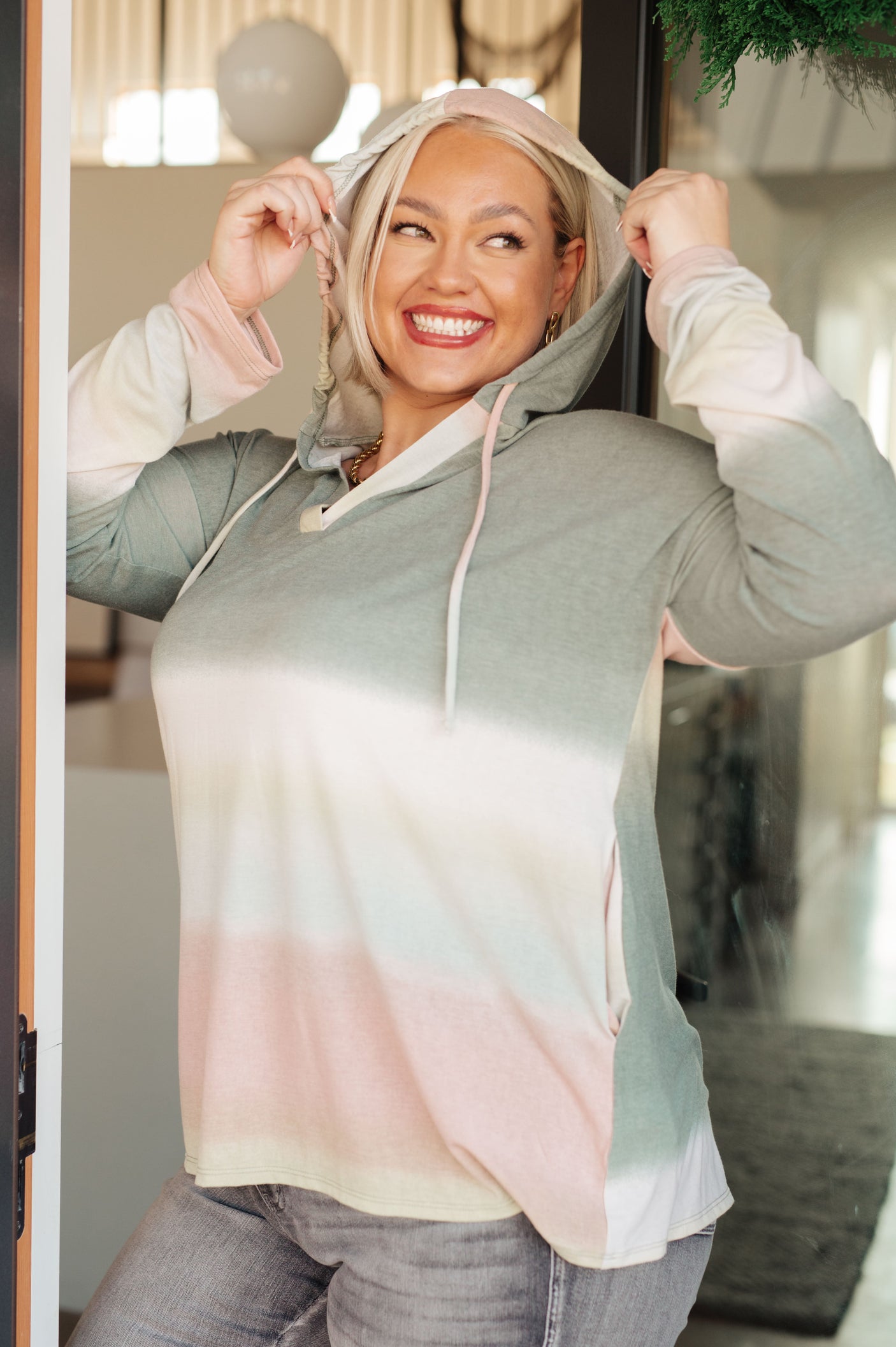 Hazy Horizon Ombre Hoodie - Liarian Unlimited Boutique