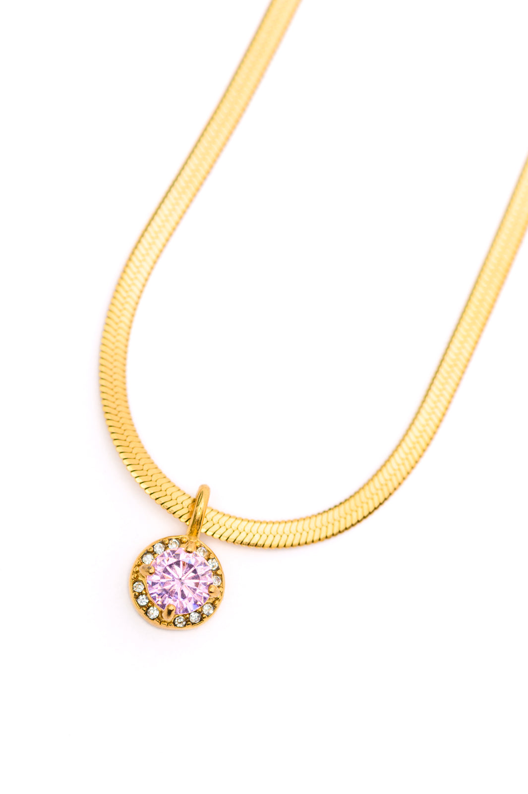 Collar chapado en oro rosa "Here to Shine"