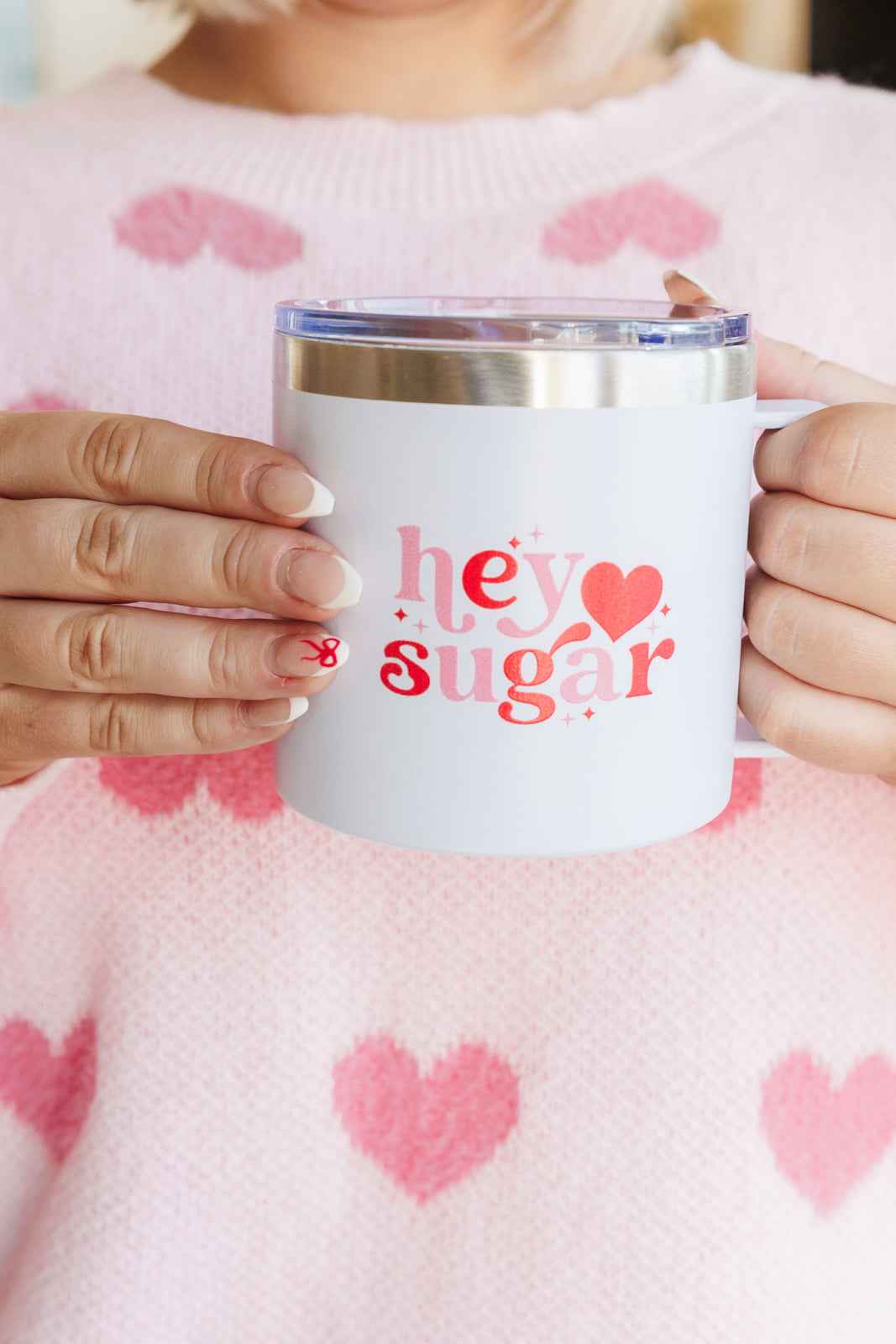Hey Sugar 14 Oz Double Walled Travel Mug - Liarian Unlimited Boutique