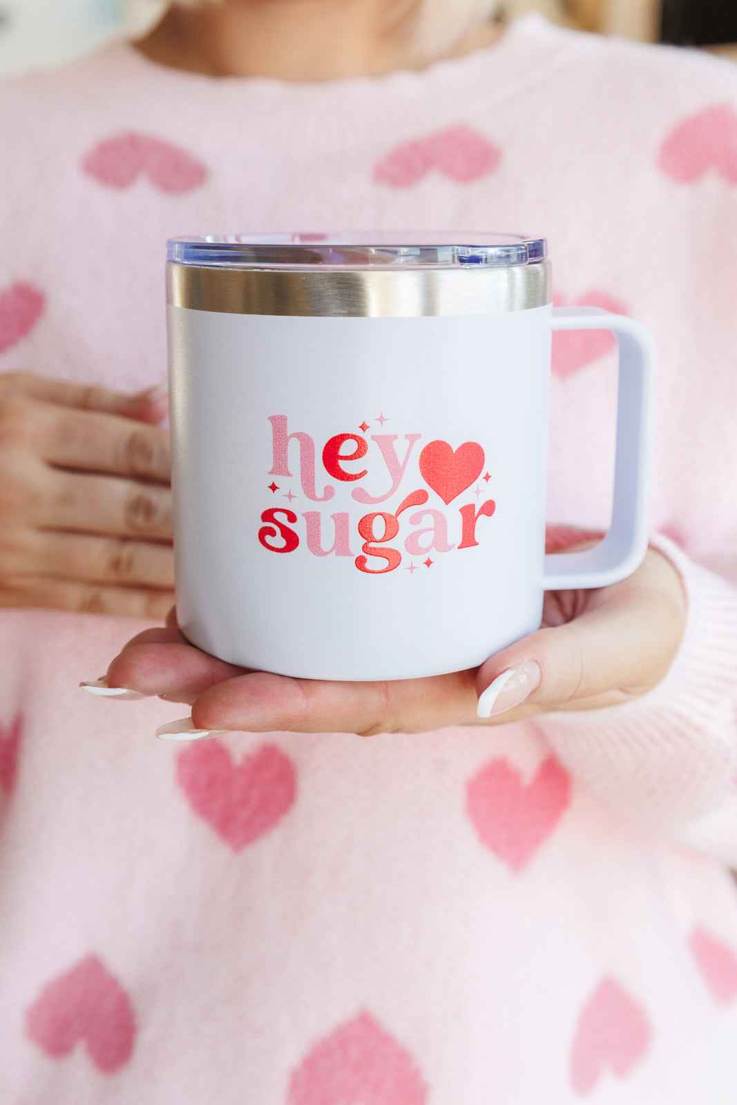 Hey Sugar 14 Oz Double Walled Travel Mug - Liarian Unlimited Boutique