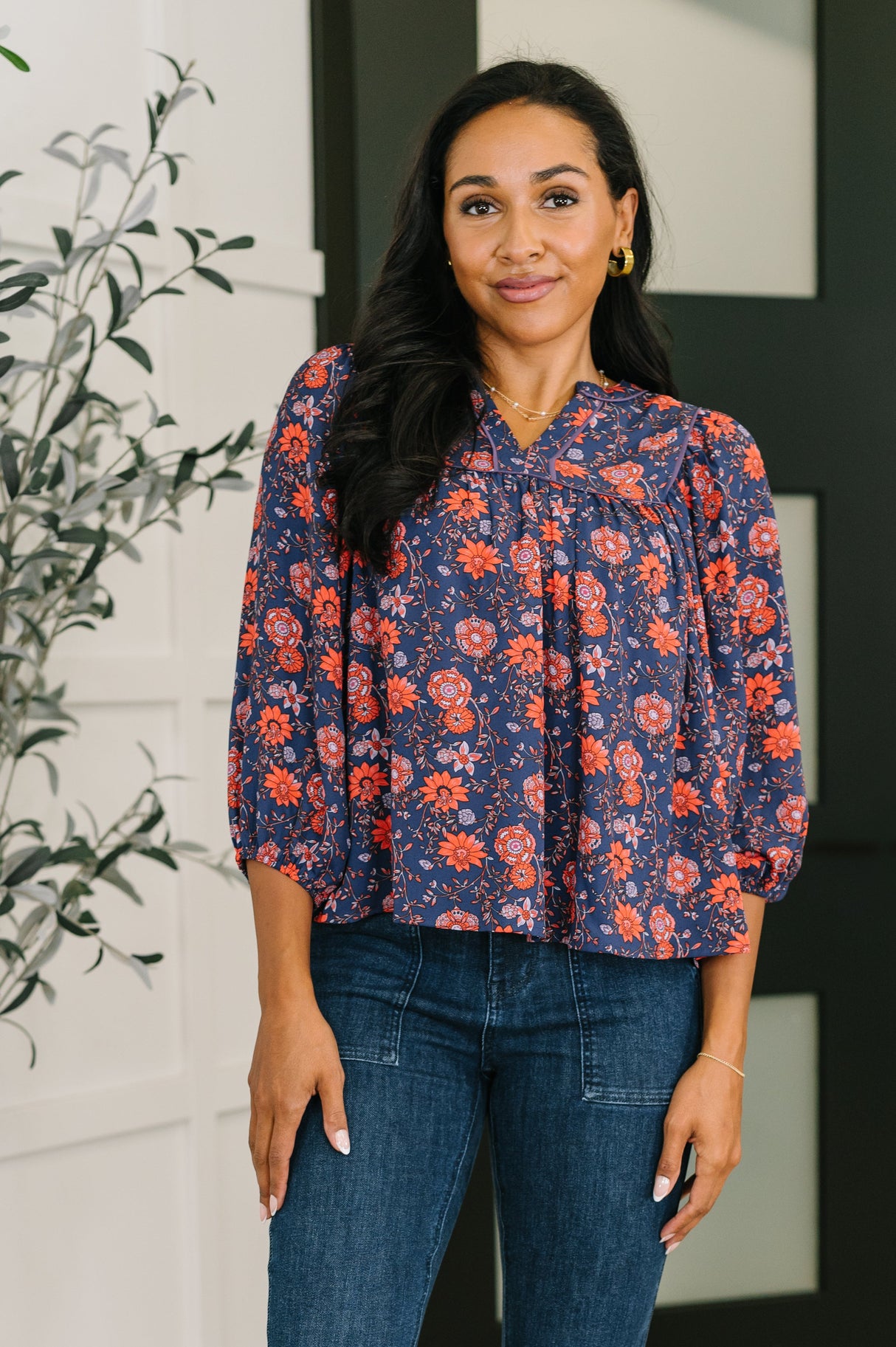 Blusa babydoll floral hasta ahora desconocida