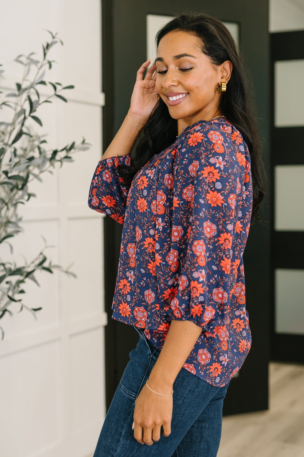 Blusa babydoll floral hasta ahora desconocida