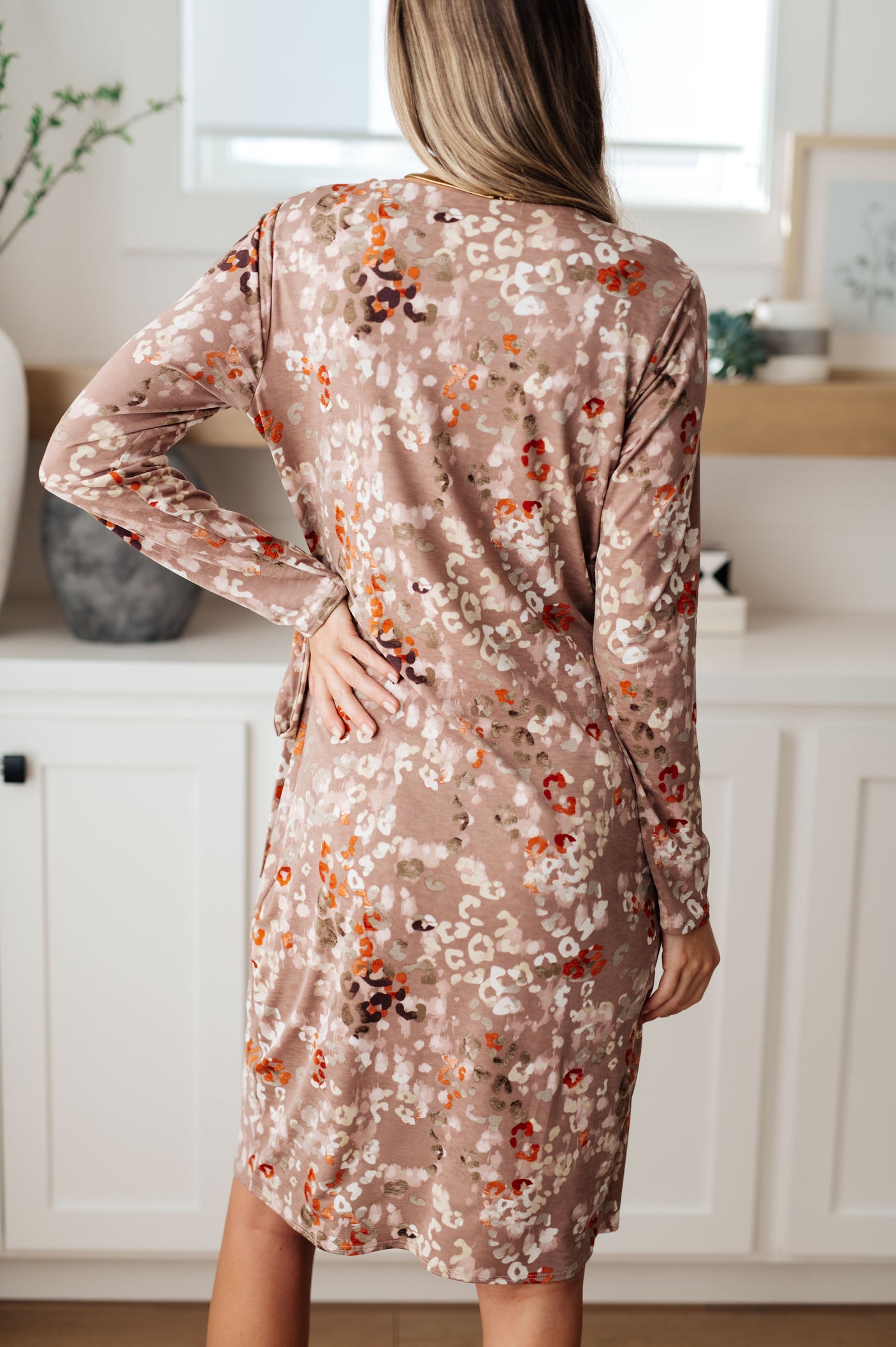 Honey Do I Ever Faux Wrap Dress in Taupe - Liarian Unlimited Boutique
