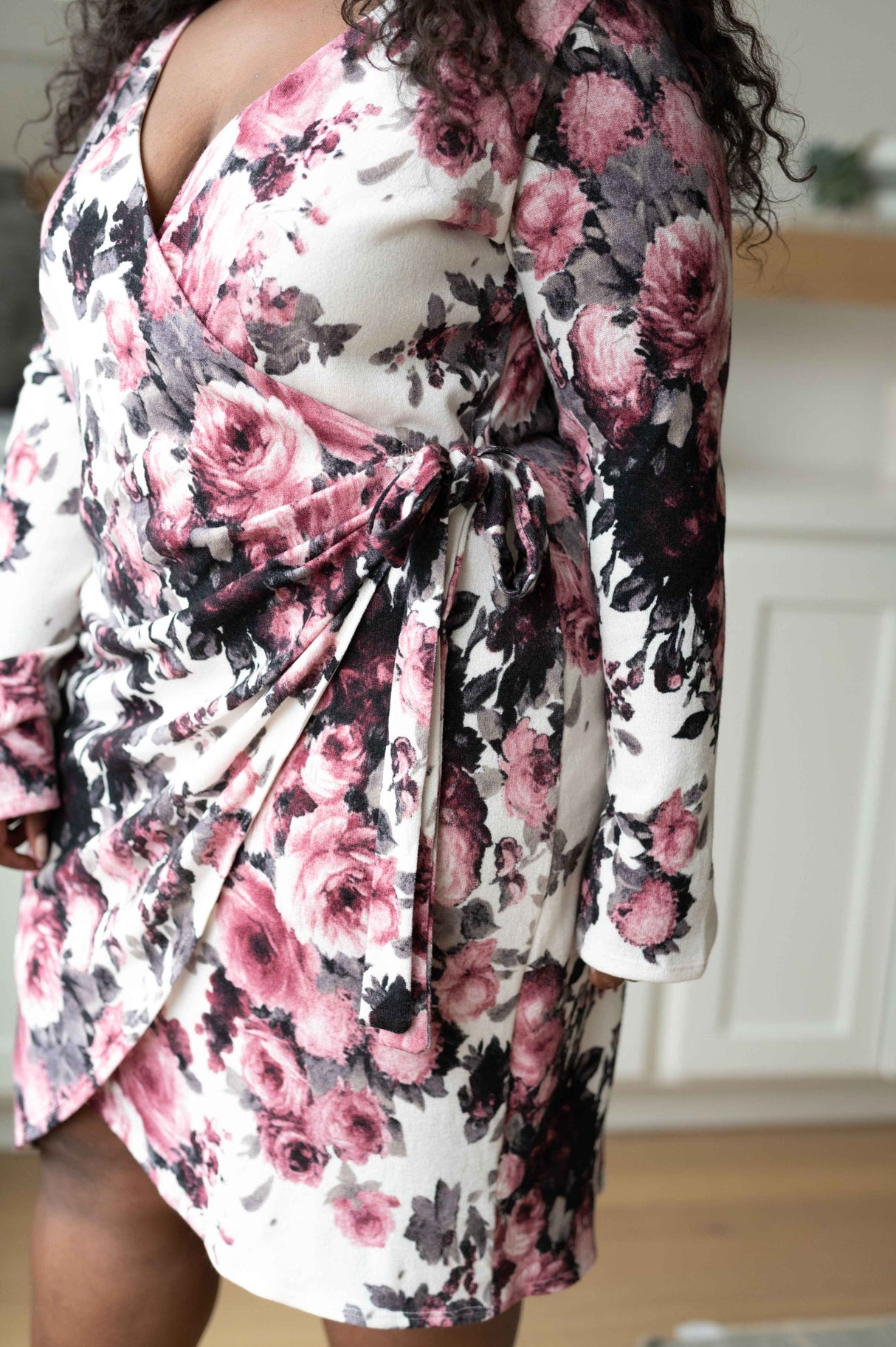 Honey Do I Ever Faux Wrap Dress in White Floral - Liarian Unlimited Boutique