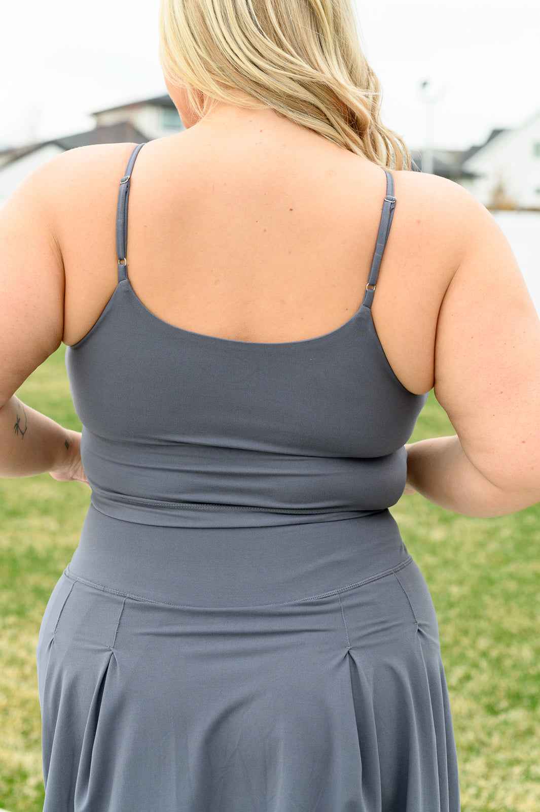 Hot Yoga Tank in Titanium - Liarian Unlimited Boutique