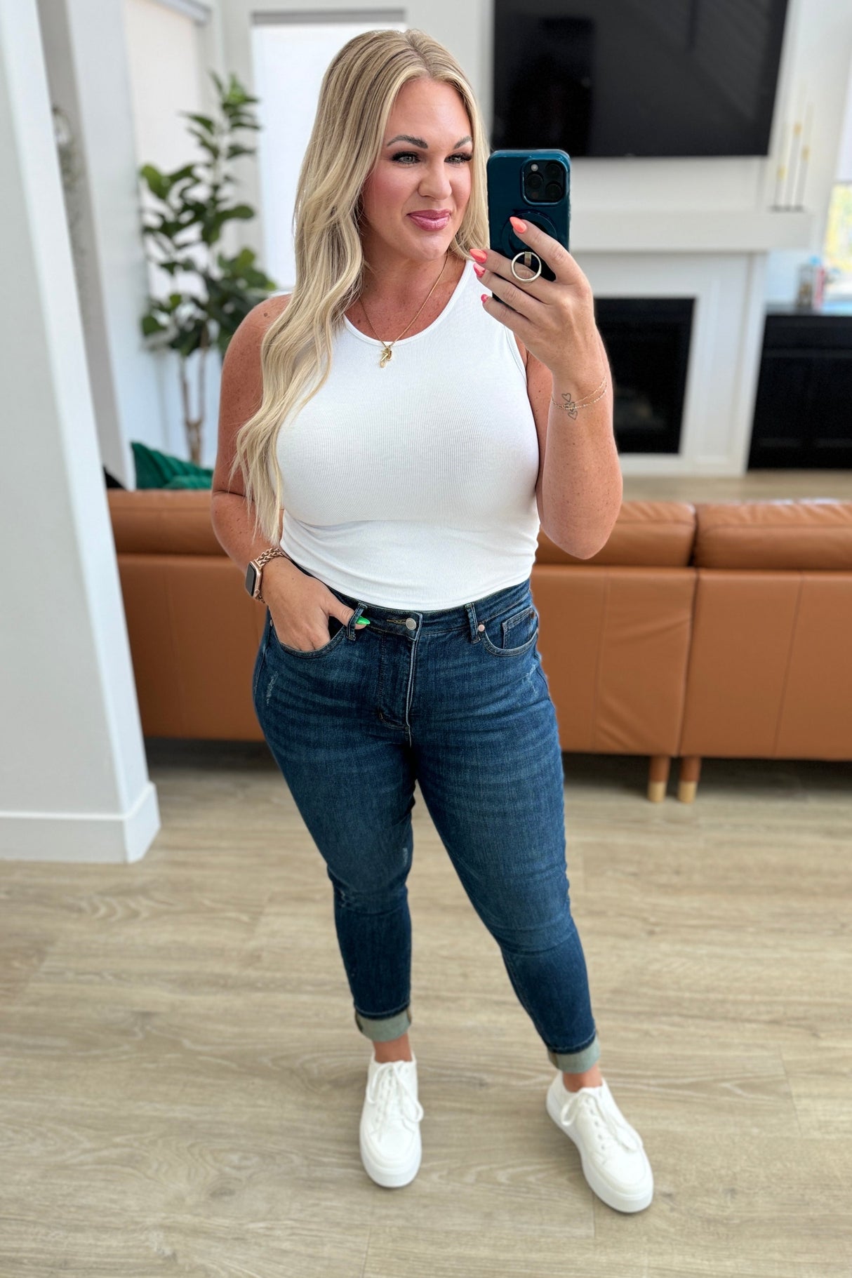 Cora High Rise Control Top Skinny Jeans - Liarian Unlimited Boutique