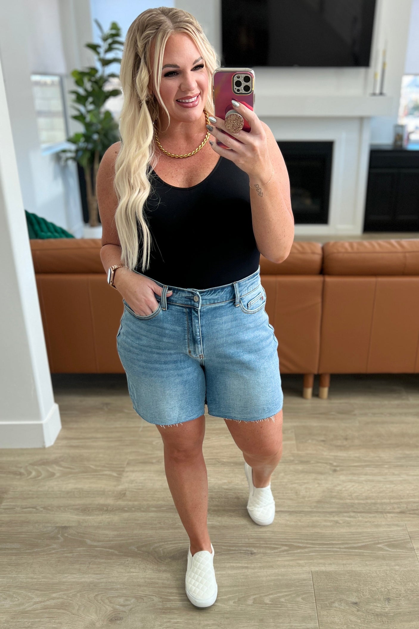 Willa High Rise Cutoff Shorts - Liarian Unlimited Boutique