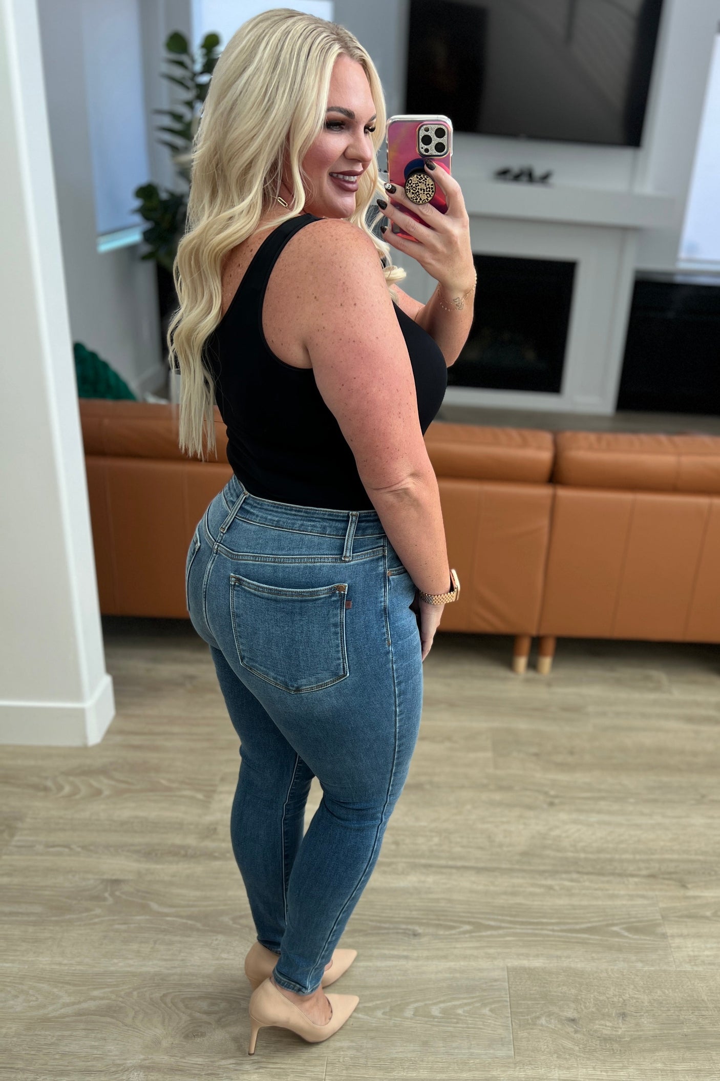 Bryant High Rise Thermal Skinny Jean - Liarian Unlimited Boutique