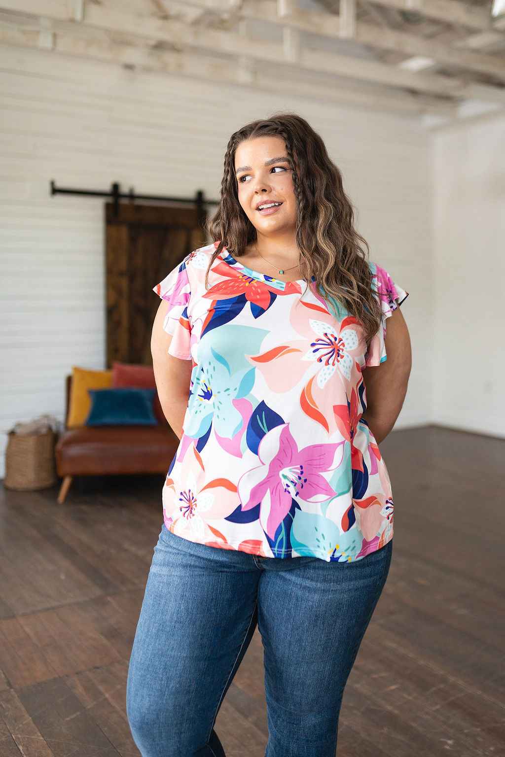 Impossible to Ignore Floral Blouse - Liarian Unlimited Boutique