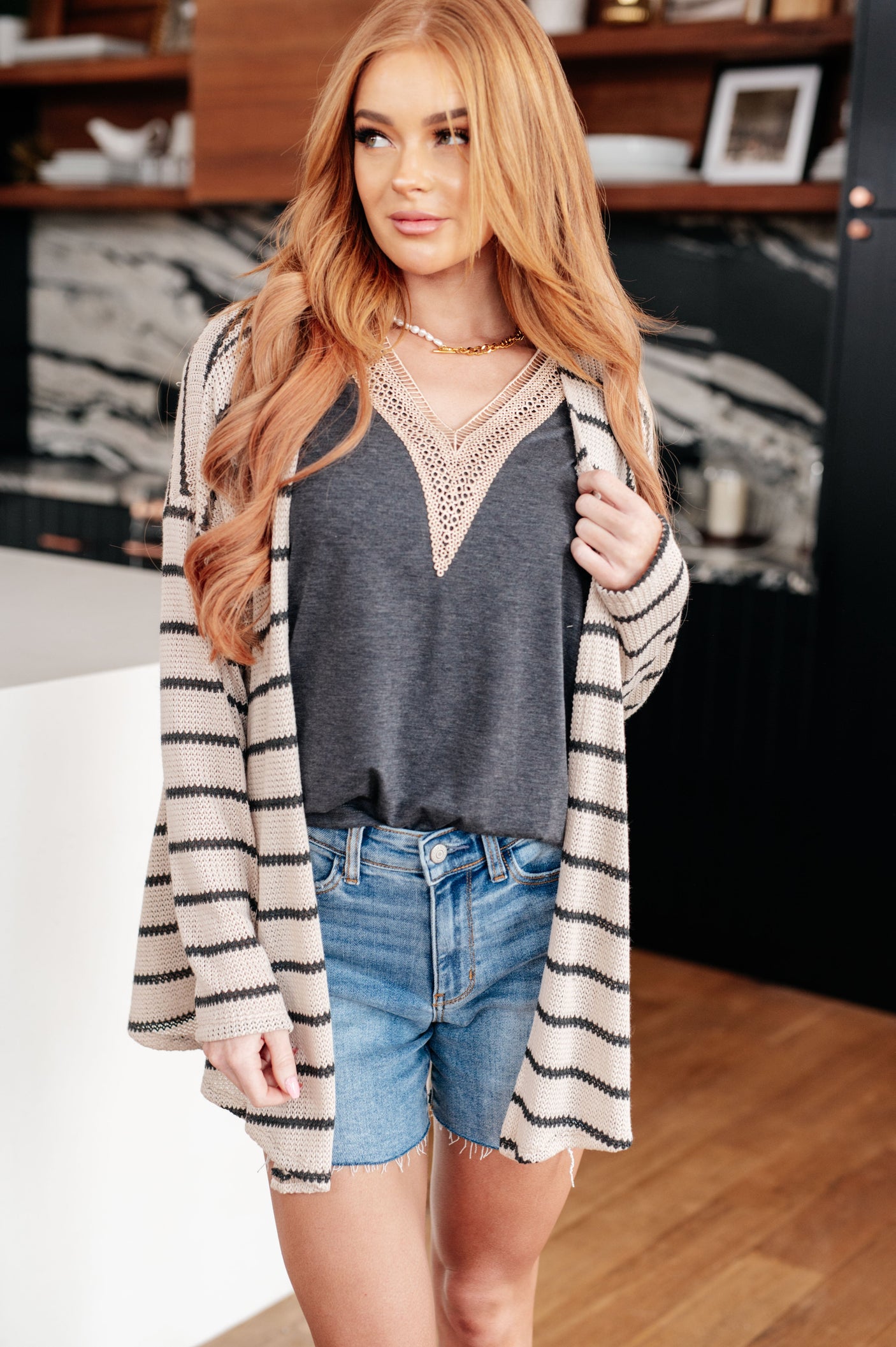 Weekend Adventure Striped Longline Cardigan - Liarian Unlimited Boutique
