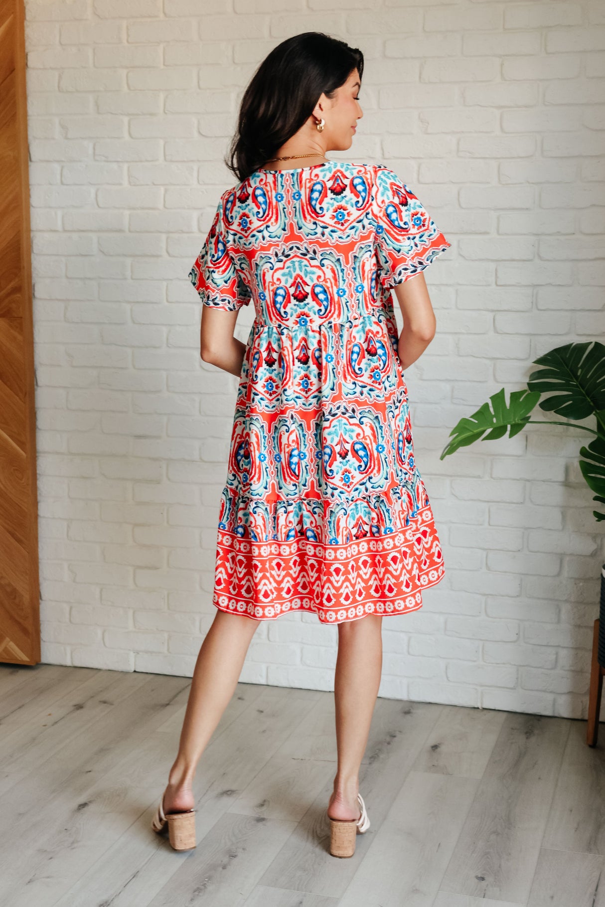 Vestido con estampado mixto Journey On