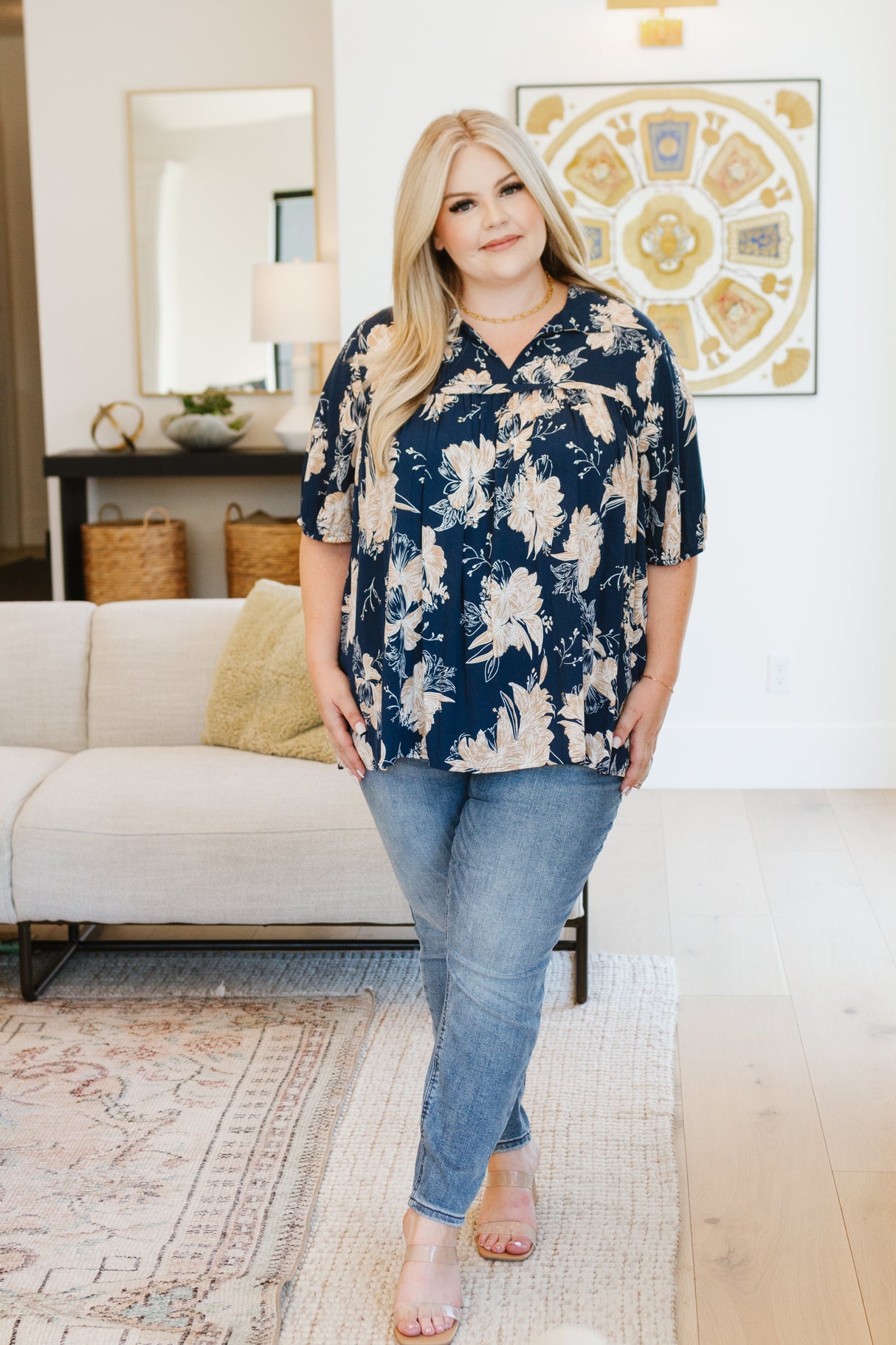 Just Coasting Floral Blouse - Liarian Unlimited Boutique
