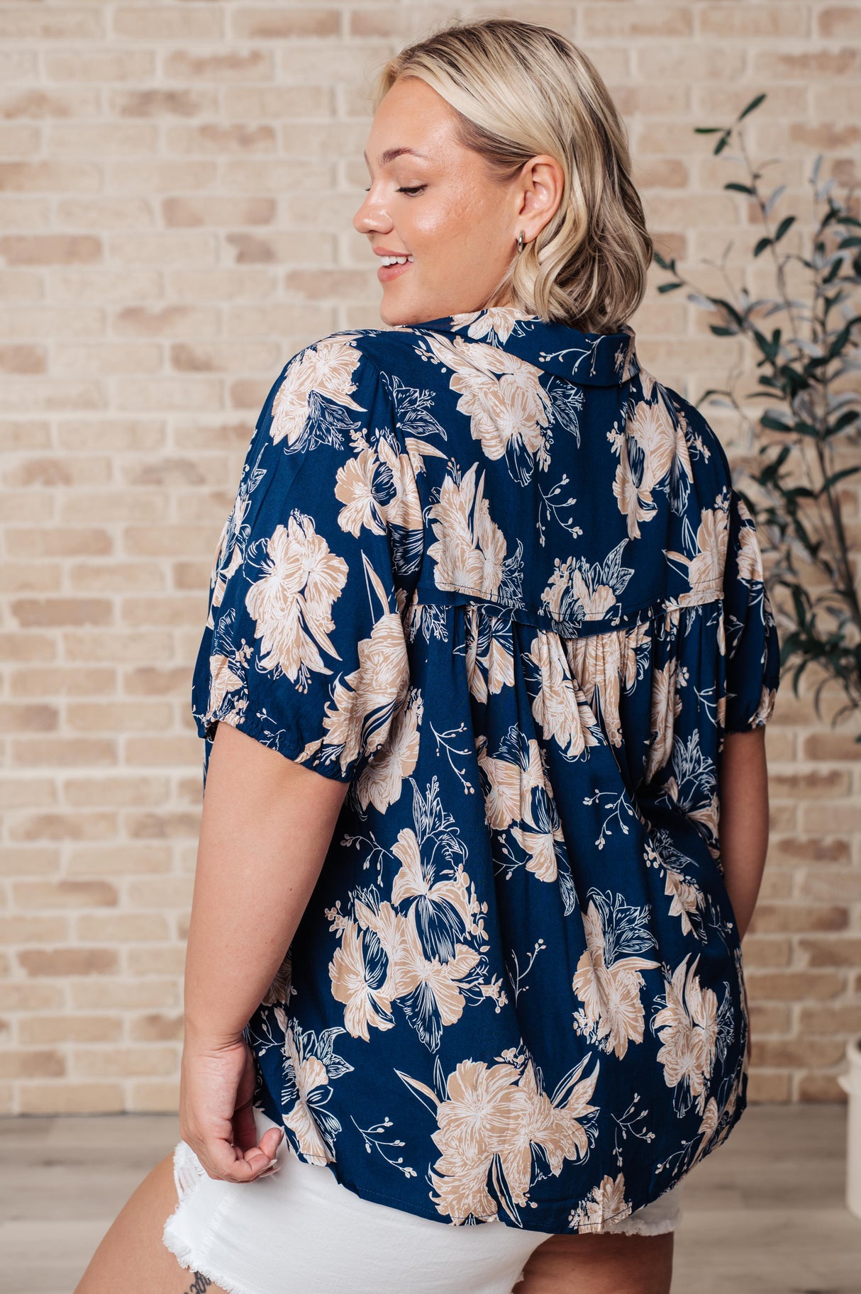 Just Coasting Floral Blouse - Liarian Unlimited Boutique
