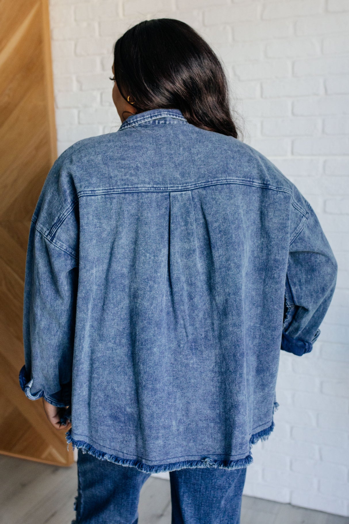 Chaqueta con lavado mineral Just In Case
