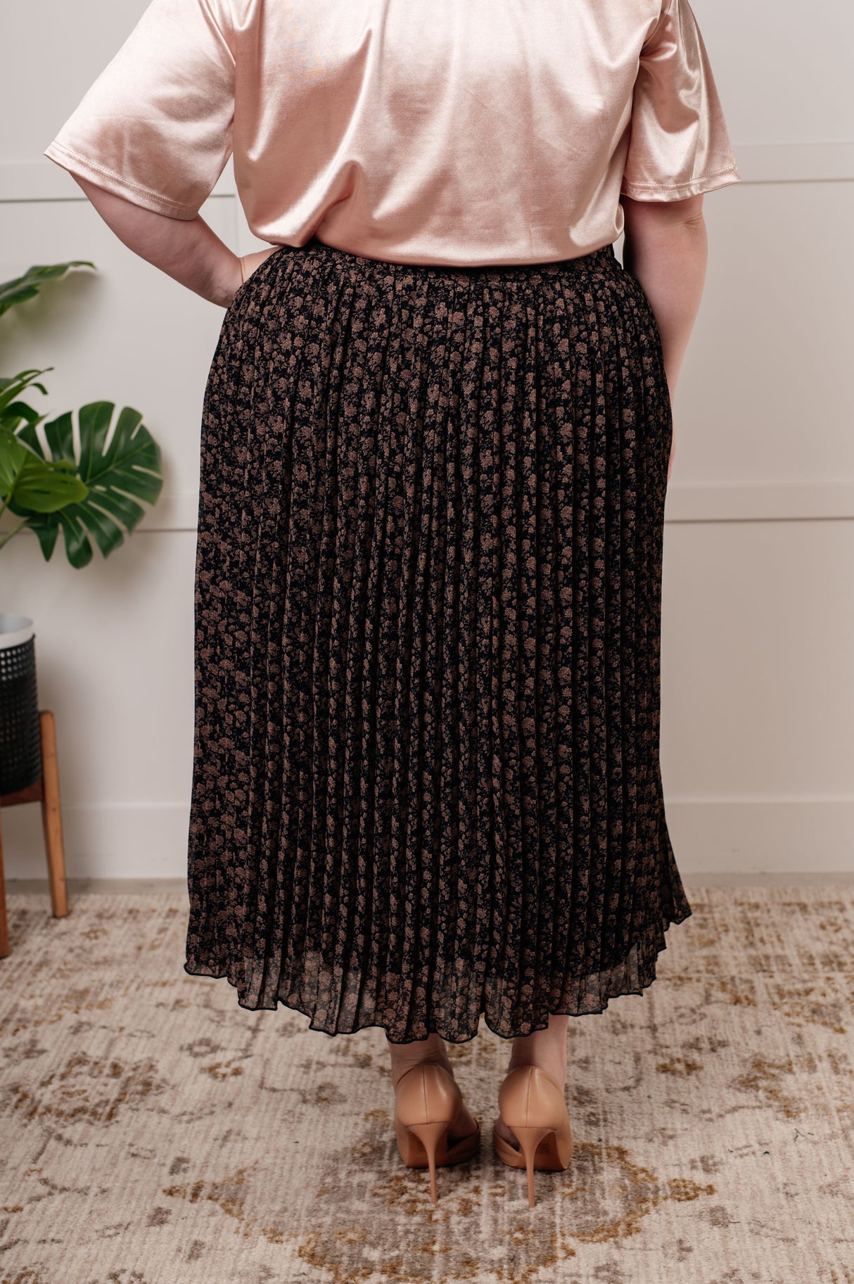 Falda plisada con estampado floral "Just What You Wanted"