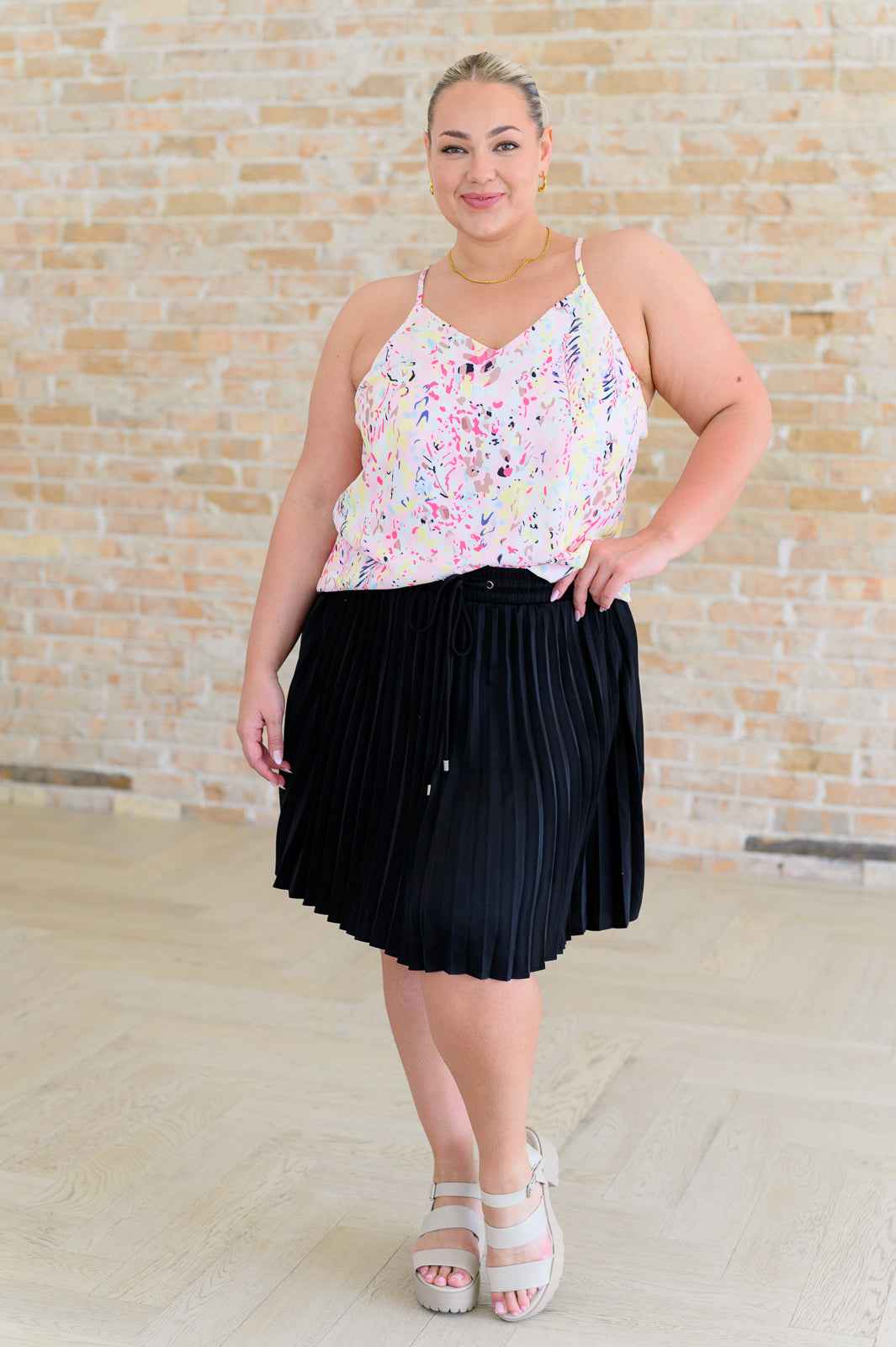 Just a Flirt Pleated Skirt in Black - Liarian Unlimited Boutique