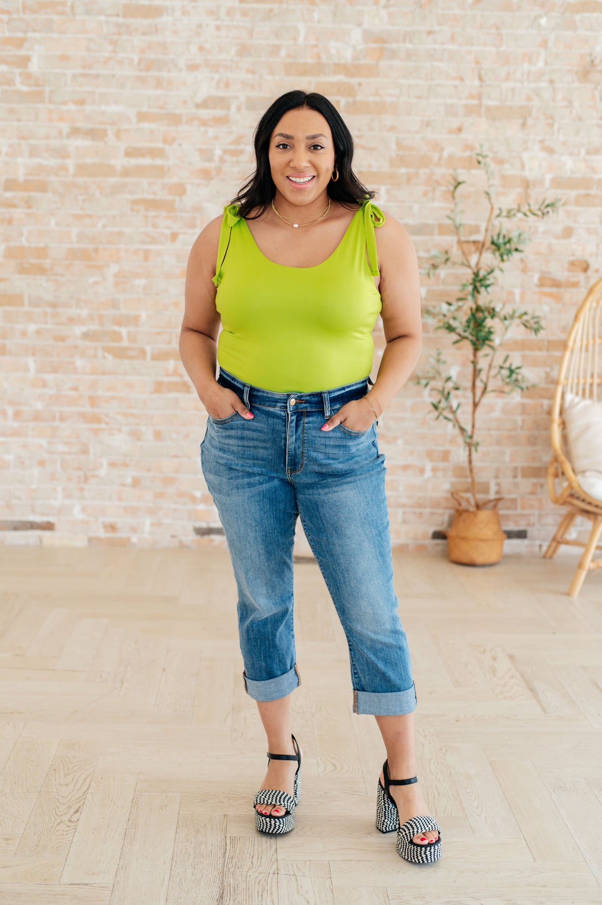 Just a Spritz Bodysuit in Lime - Liarian Unlimited Boutique