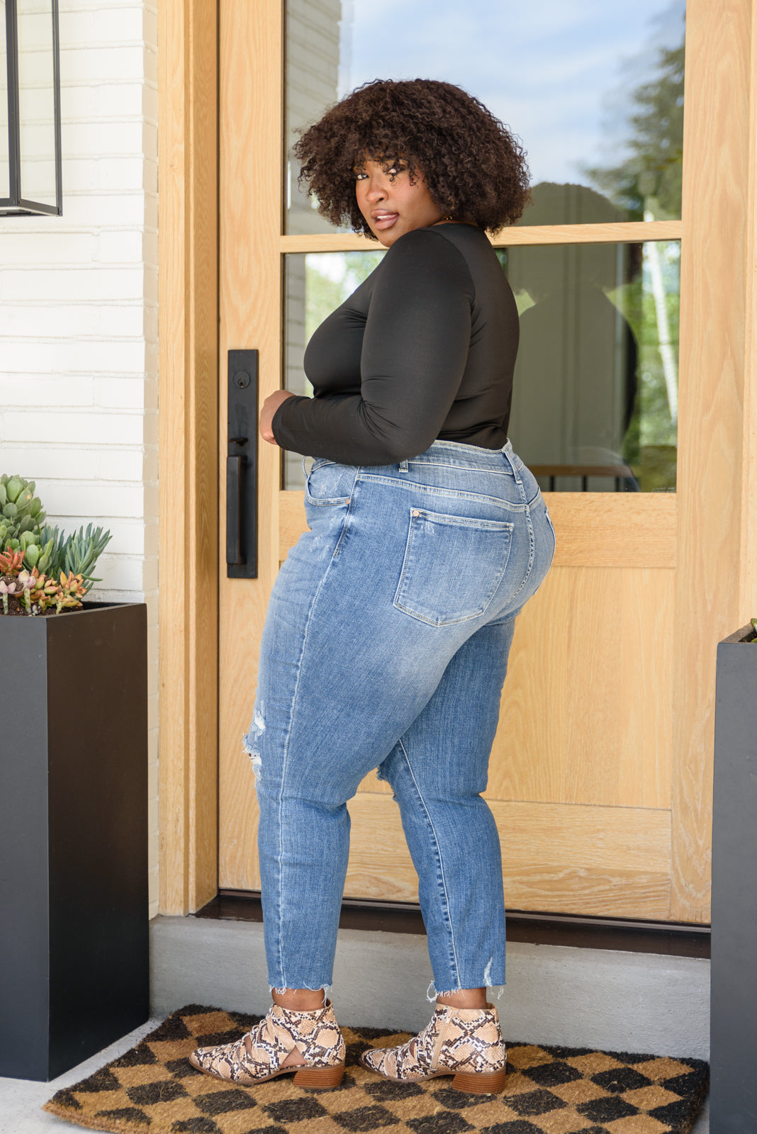 Kyla Desgarrada, Cintura Alta, Corte Relajado
