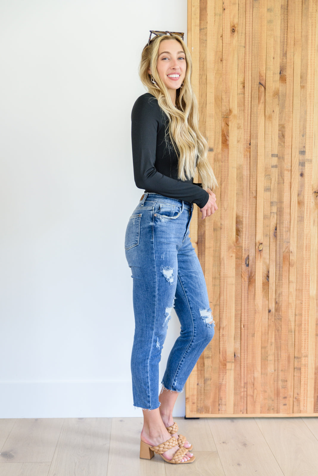 Kyla Desgarrada, Cintura Alta, Corte Relajado