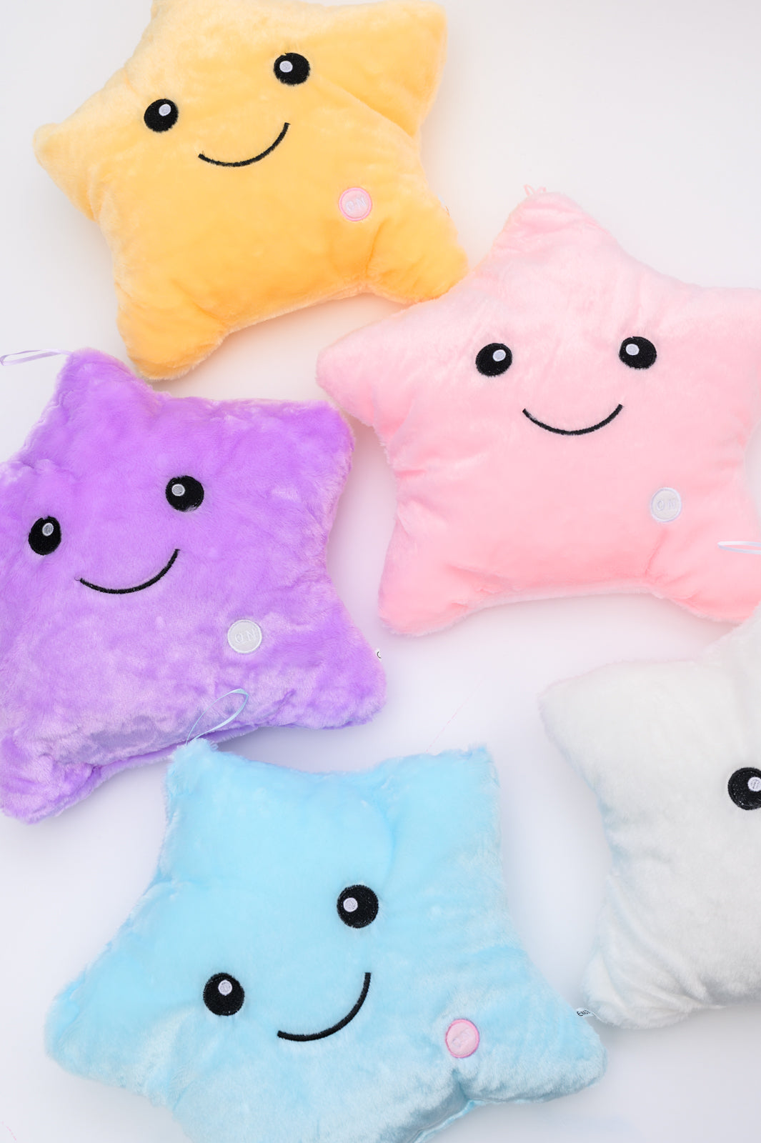 Estrella LED brillante en color rosa