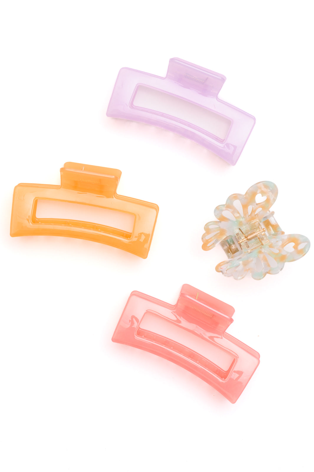 Juego de 4 pinzas grandes con forma de garra de gelatina