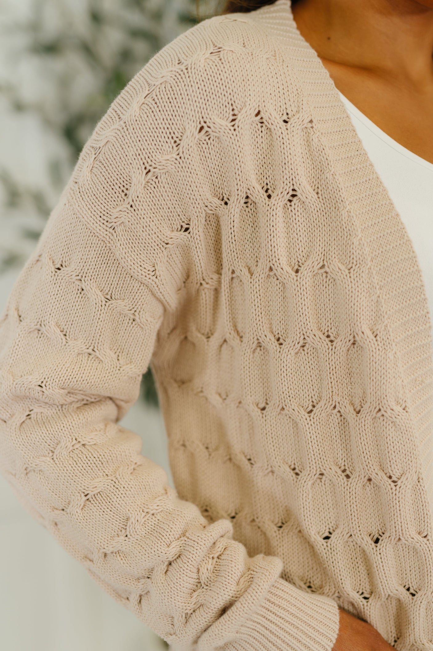 Laugh Airily Cable Knit Cardigan
