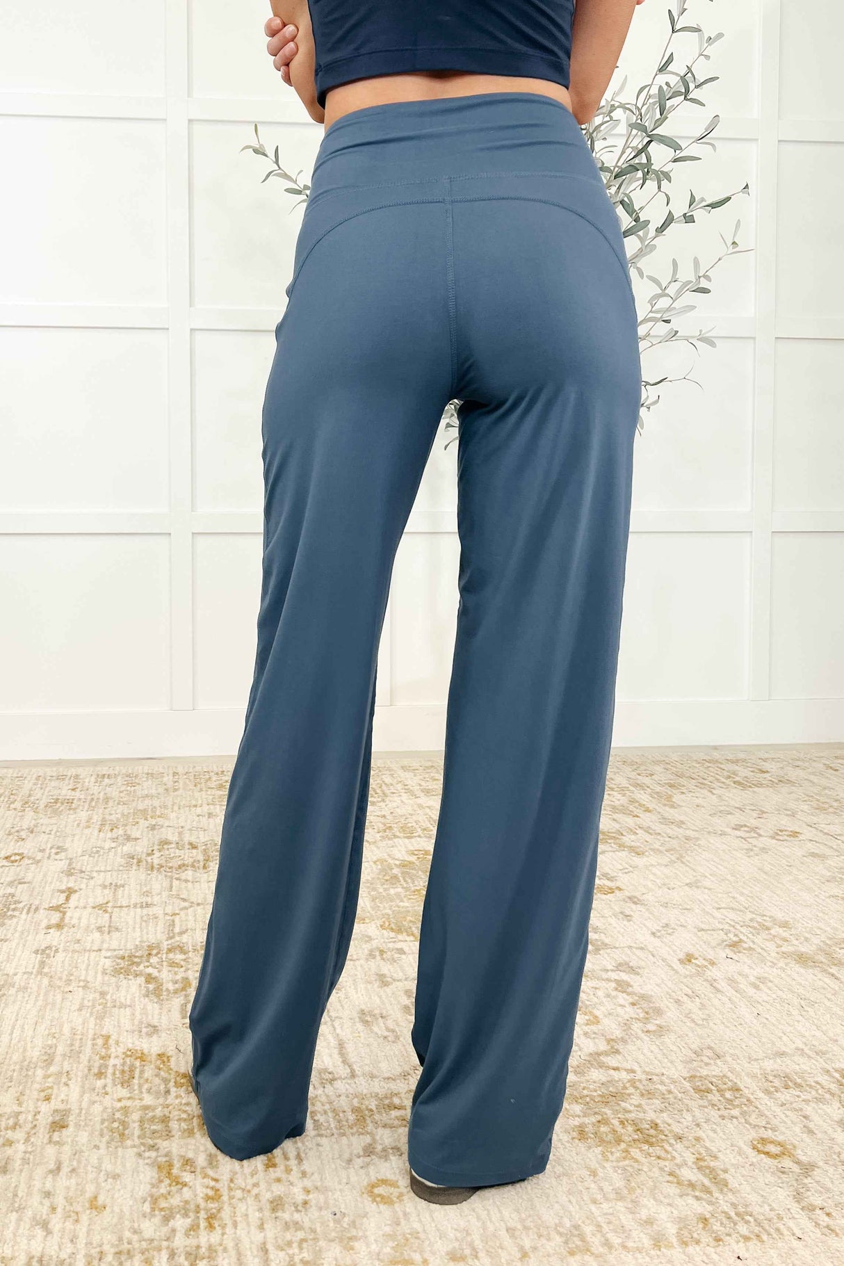 Leg Day Legends Straight Leg Bottoms in Code Blue - Liarian Unlimited Boutique