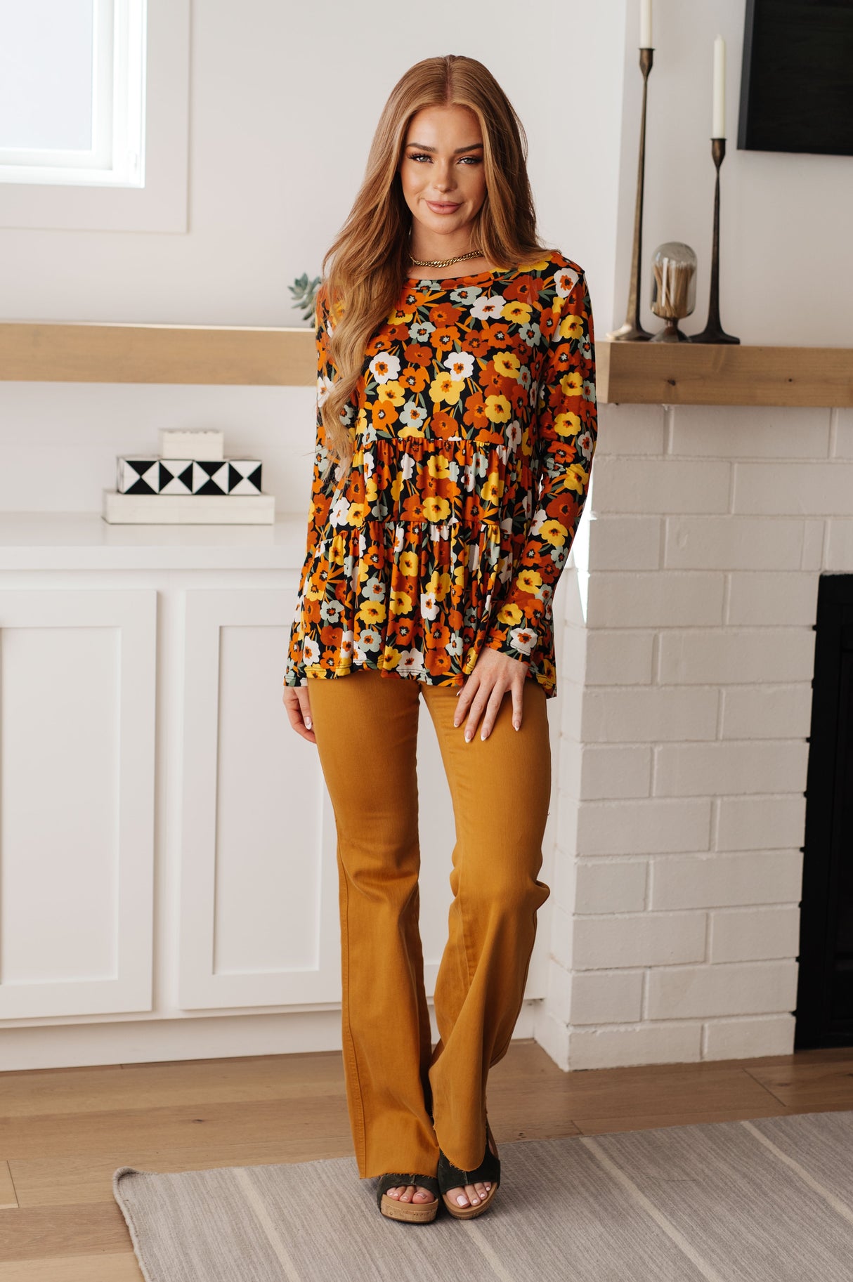 ¡Vamos allá! Top babydoll floral