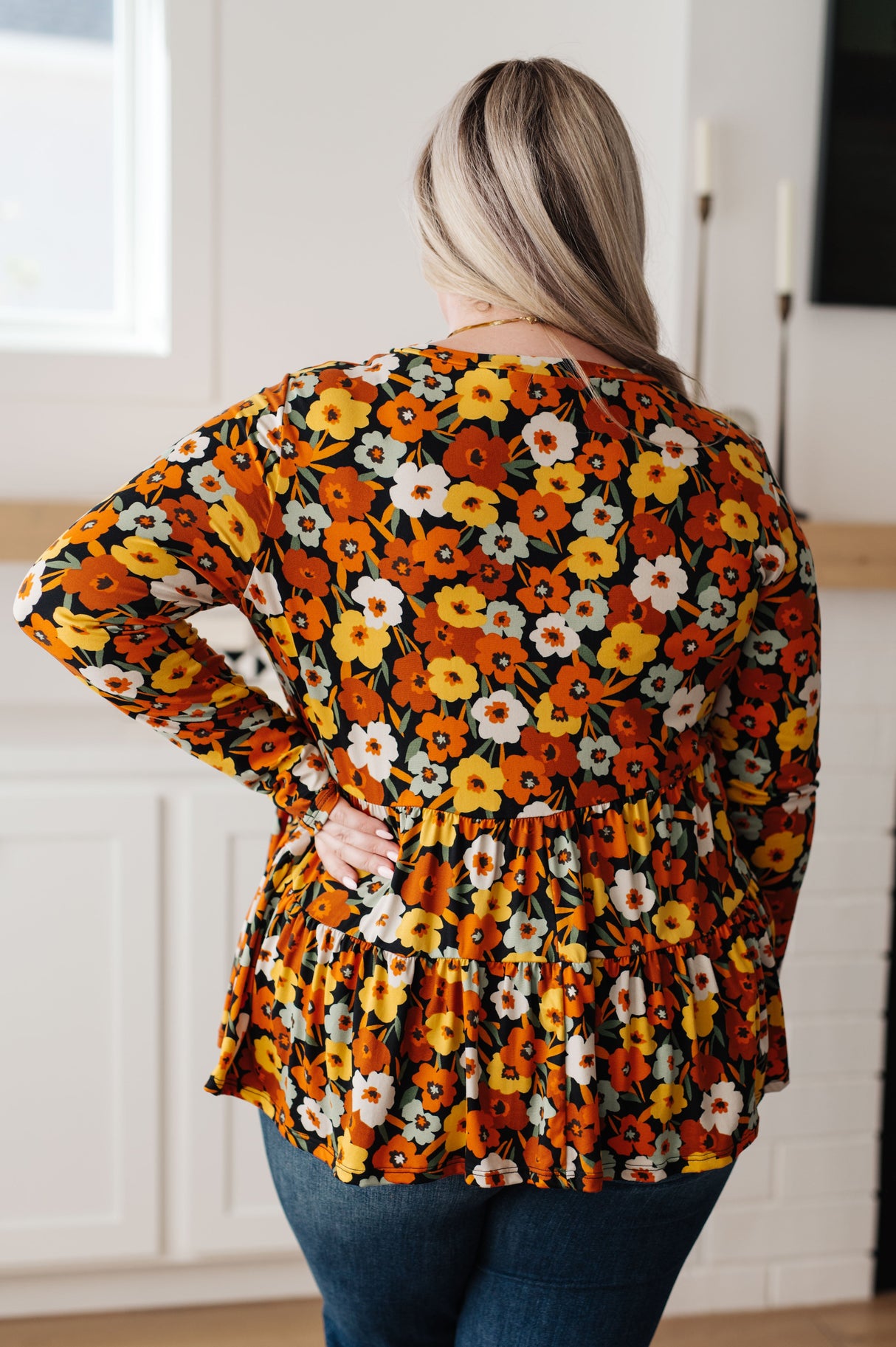 ¡Vamos allá! Top babydoll floral