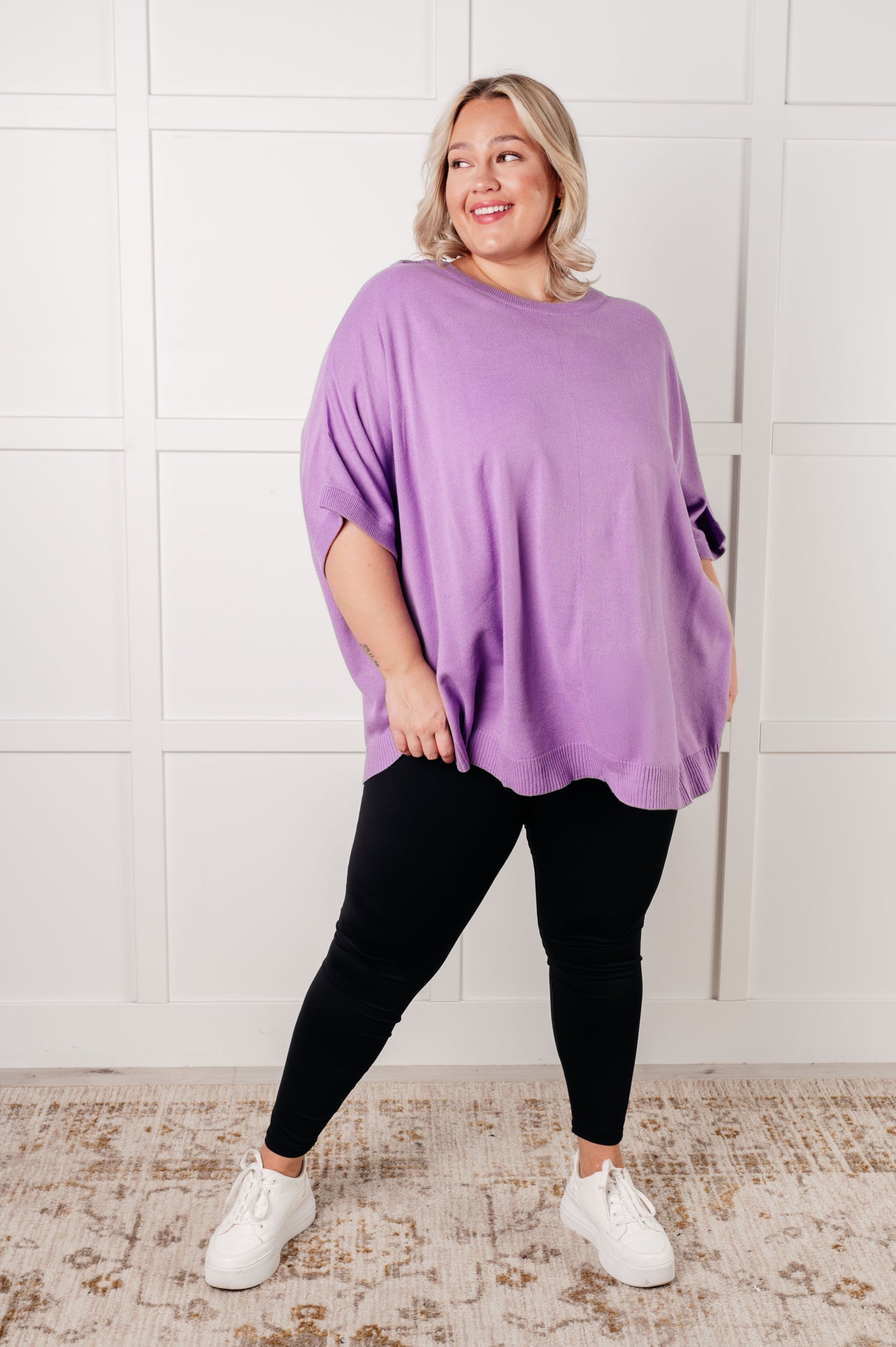 Lilac Whisper Dolman Sleeve Top - Liarian Unlimited Boutique