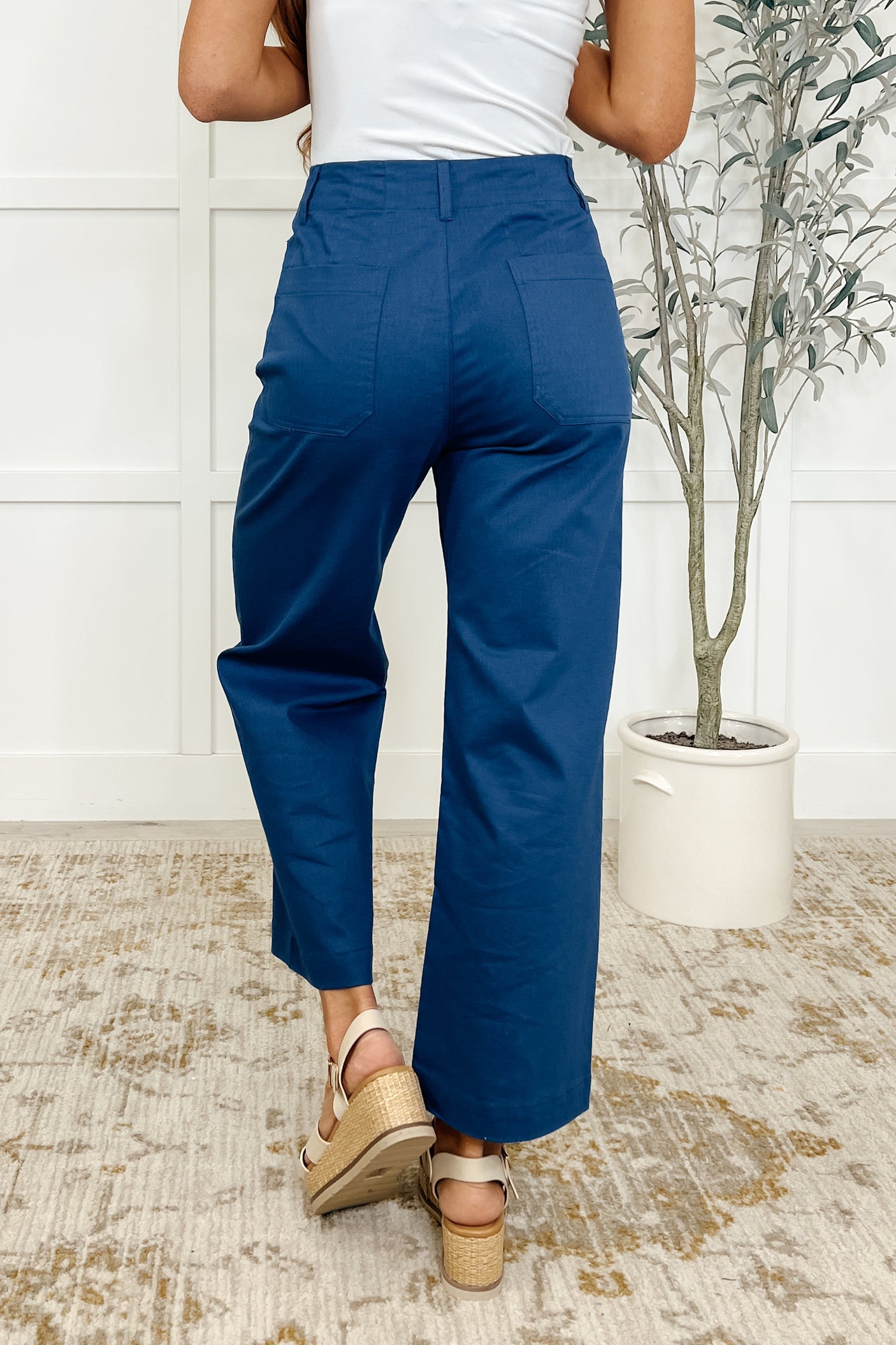Pantalones rectos Little Strolls en azul real