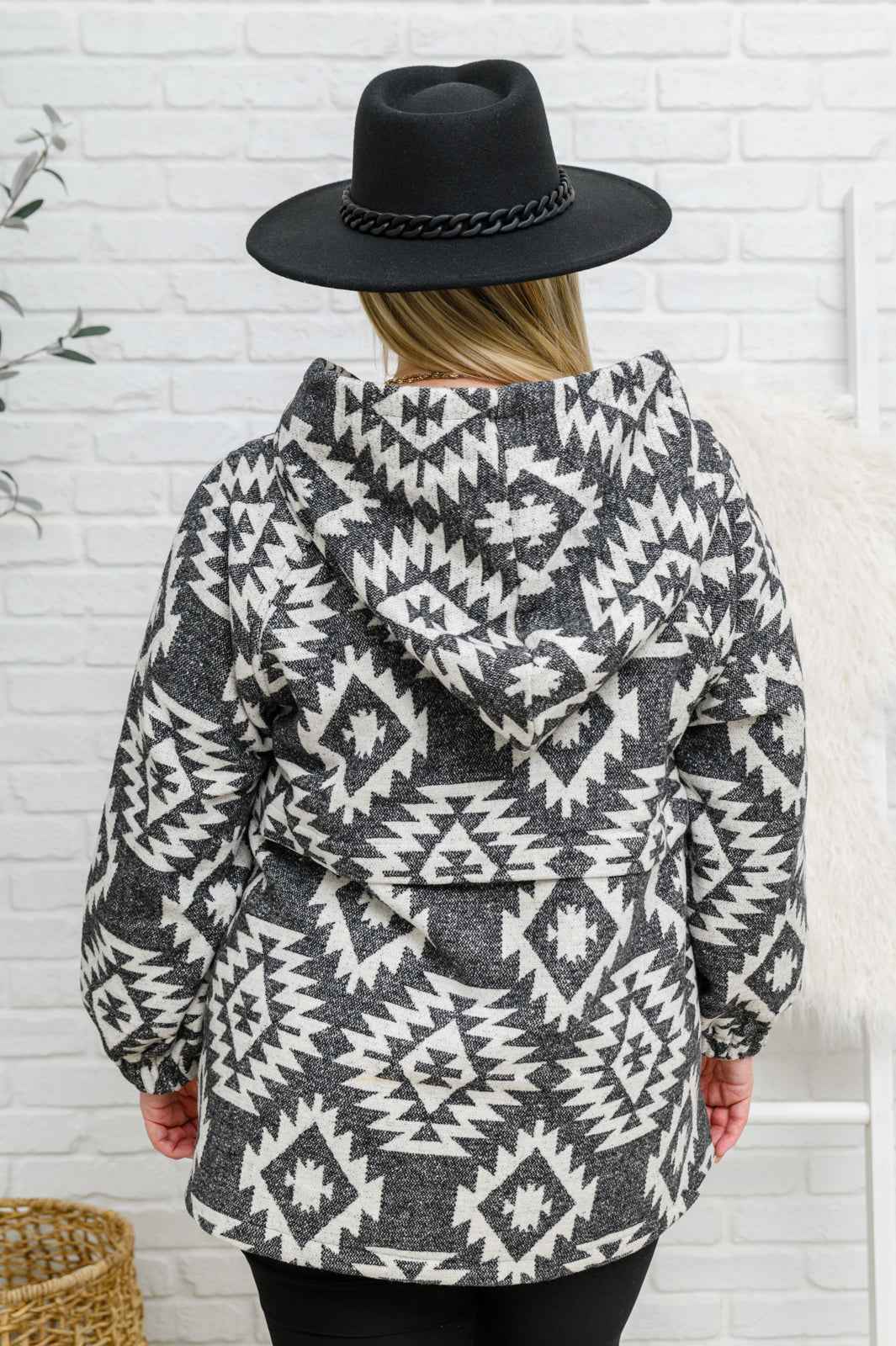 Lounge Day Hoodie in Black & White - Liarian Unlimited Boutique