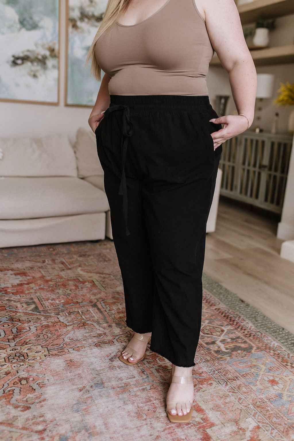 Love Me Dearly High Waisted Pants in Black - Liarian Unlimited Boutique