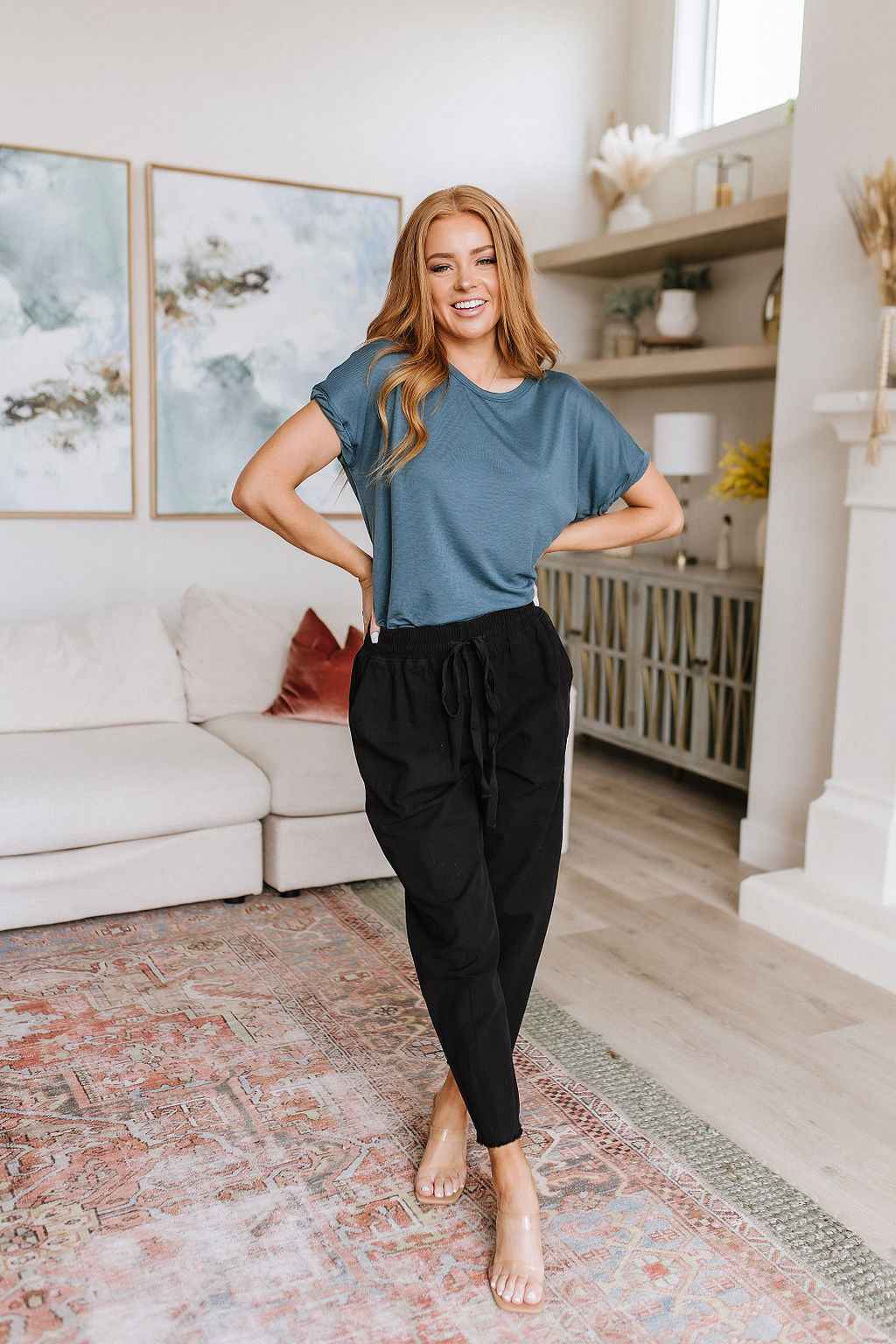 Love Me Dearly High Waisted Pants in Black - Liarian Unlimited Boutique