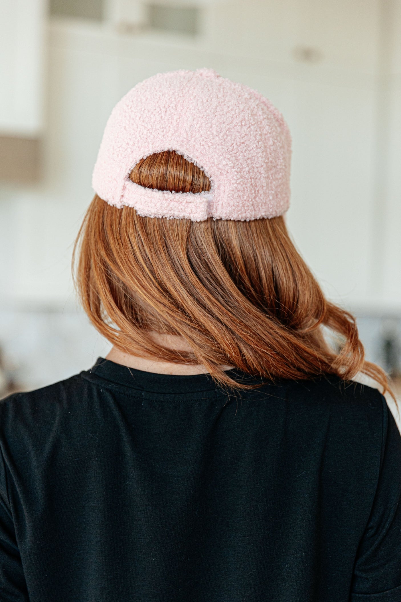 Lyla Sherpa Ball Cap in Pink - Liarian Unlimited Boutique