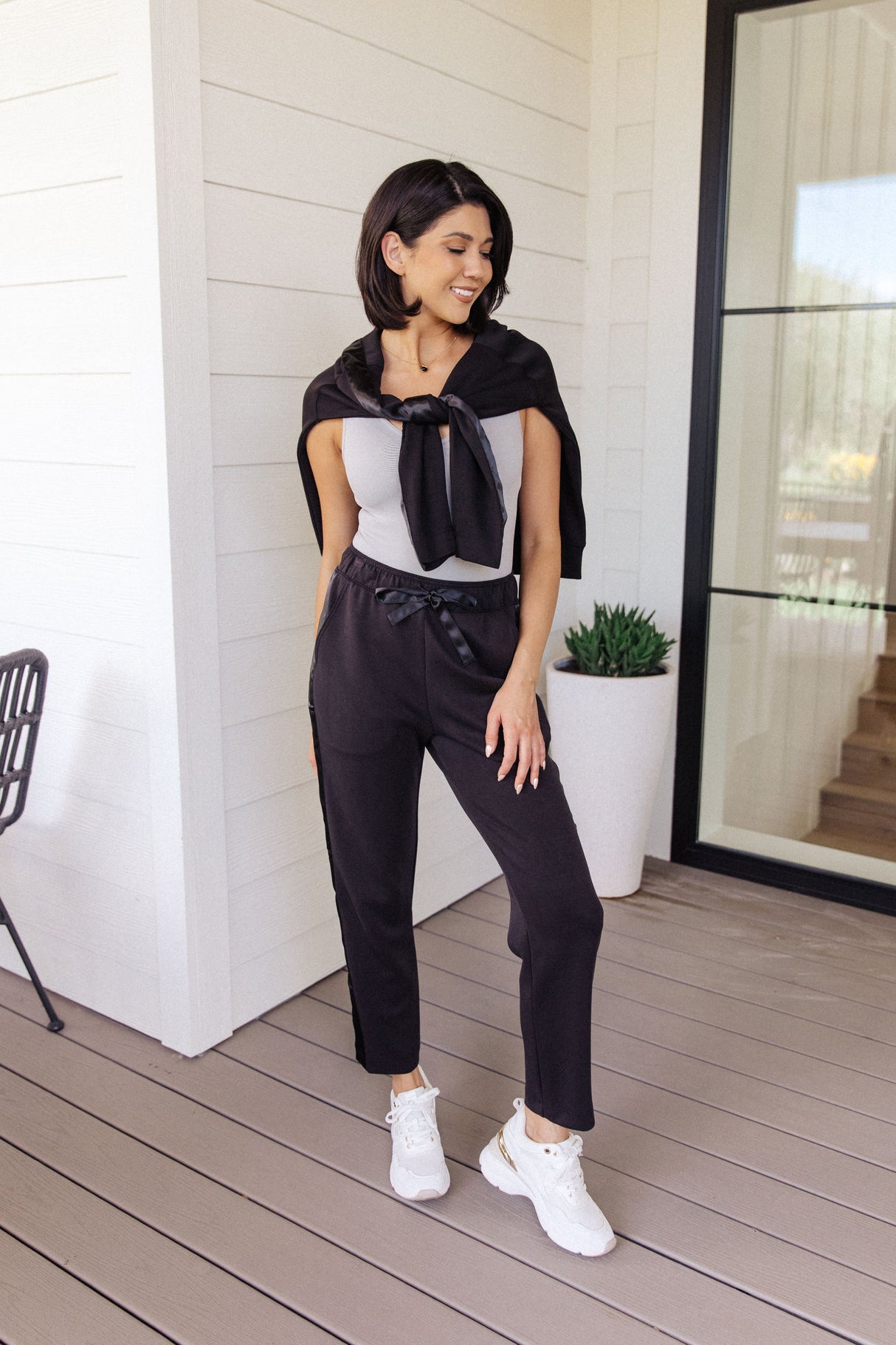 The Basics Bodysuit in Grey - Liarian Unlimited Boutique