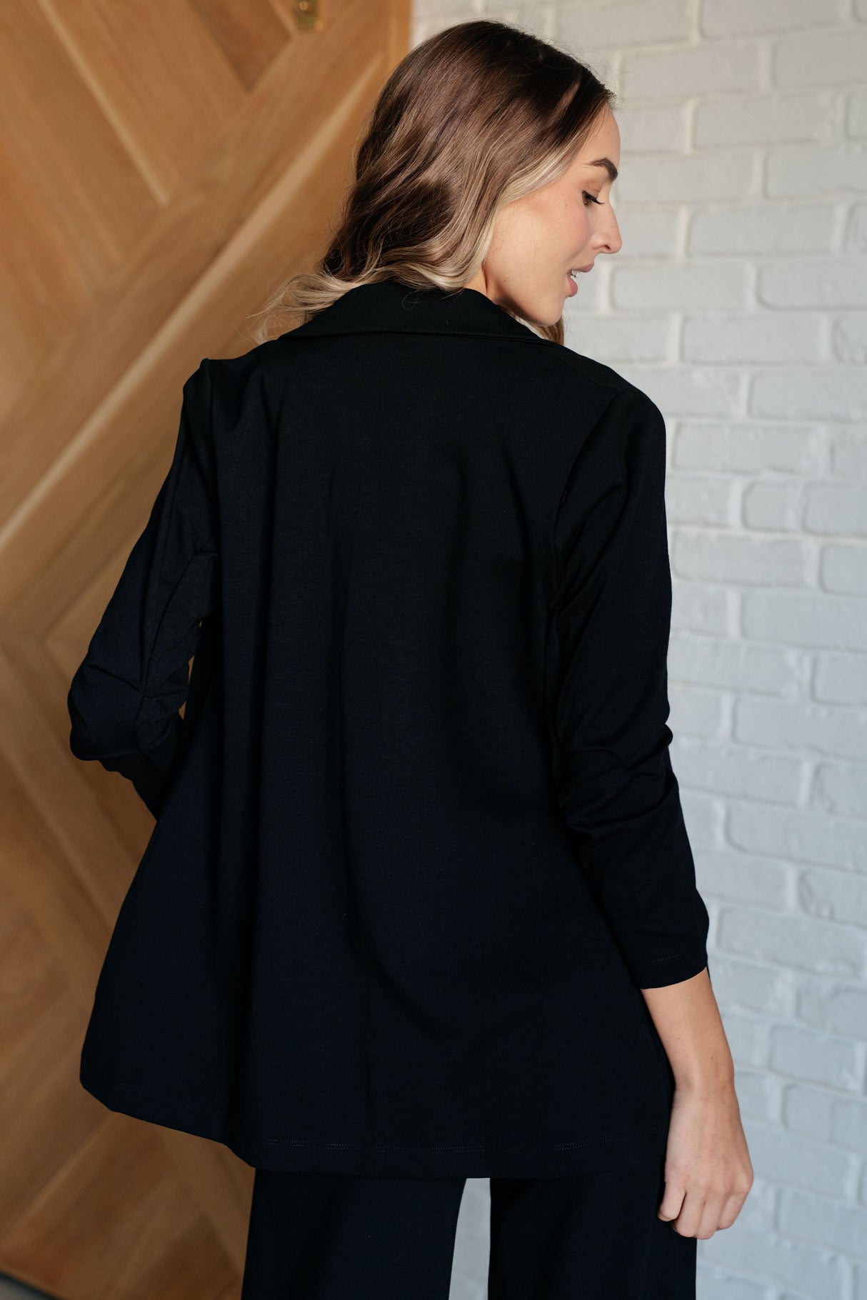 Blazer mágico 3/4 en negro