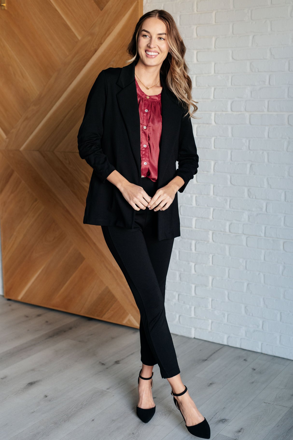 Blazer mágico 3/4 en negro