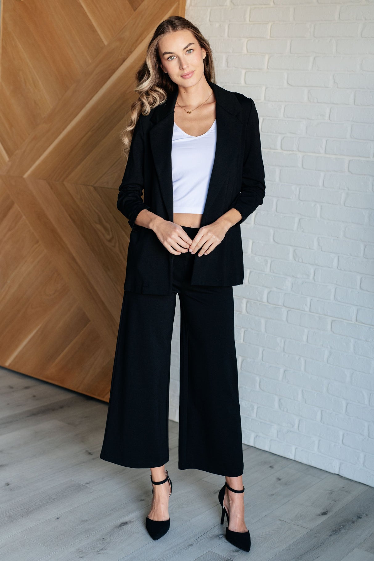 Blazer mágico 3/4 en negro