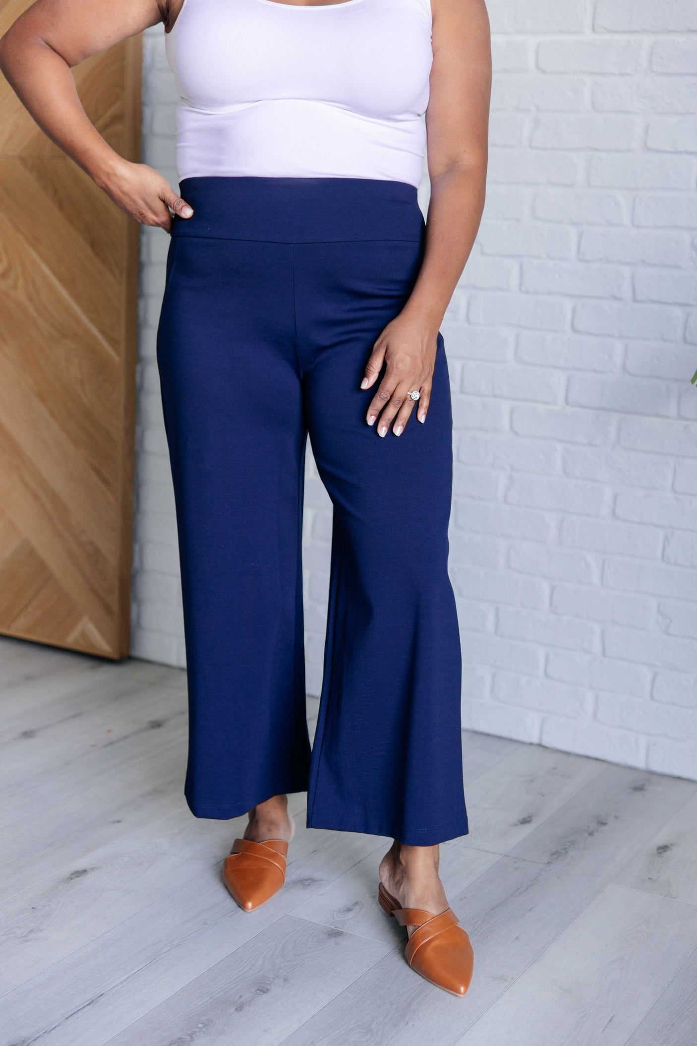 Pantalones cortos Magic Wide Leg en azul marino