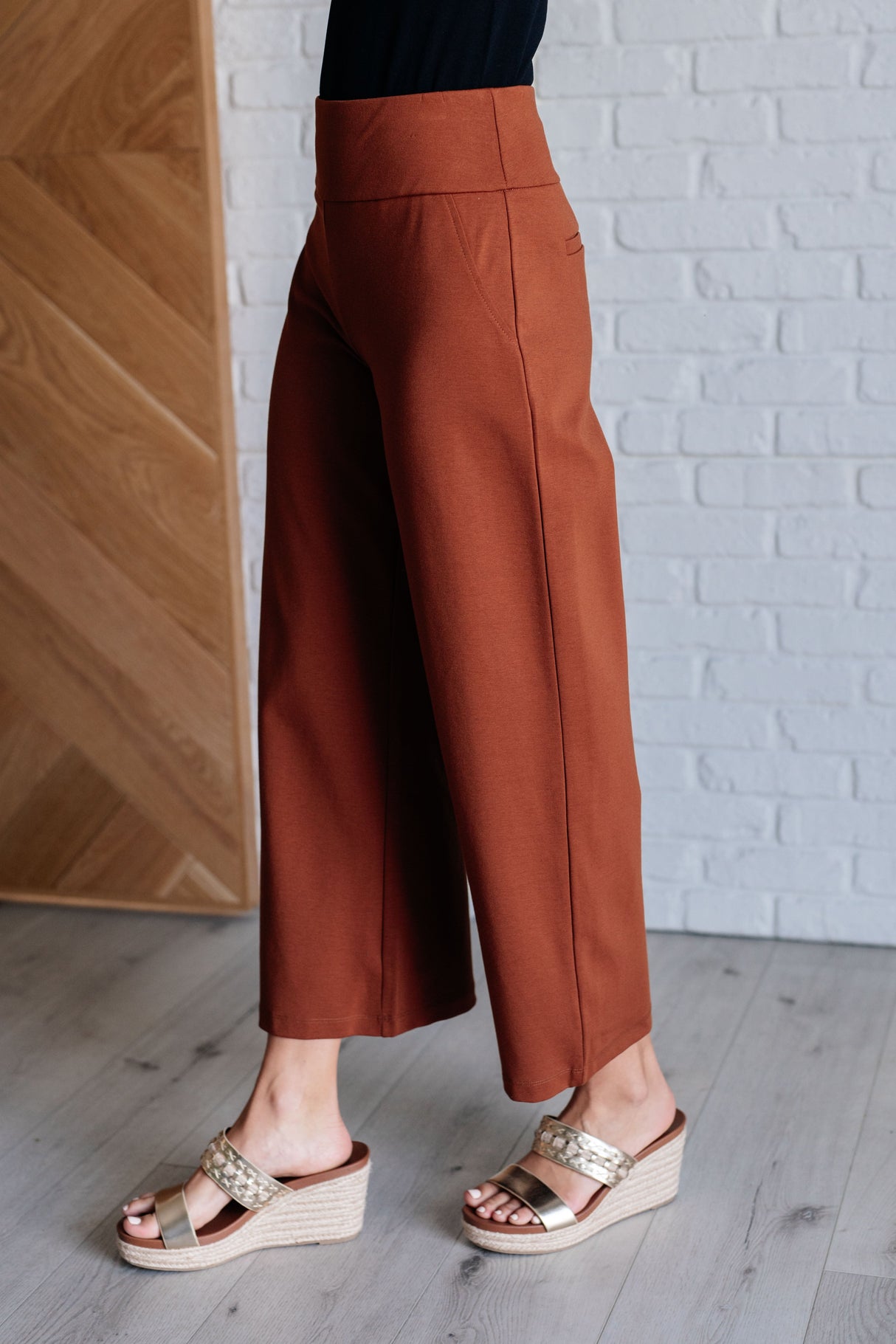 Pantalones cortos Magic Wide Leg en color óxido