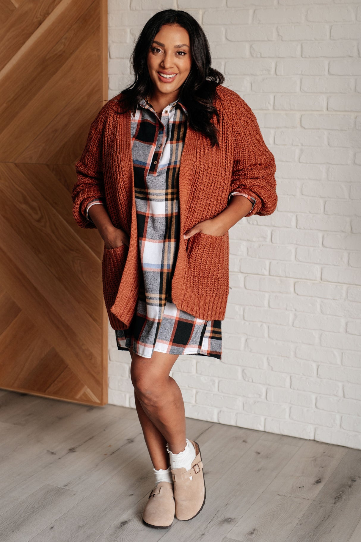 Vestido camisero a cuadros Make it Right