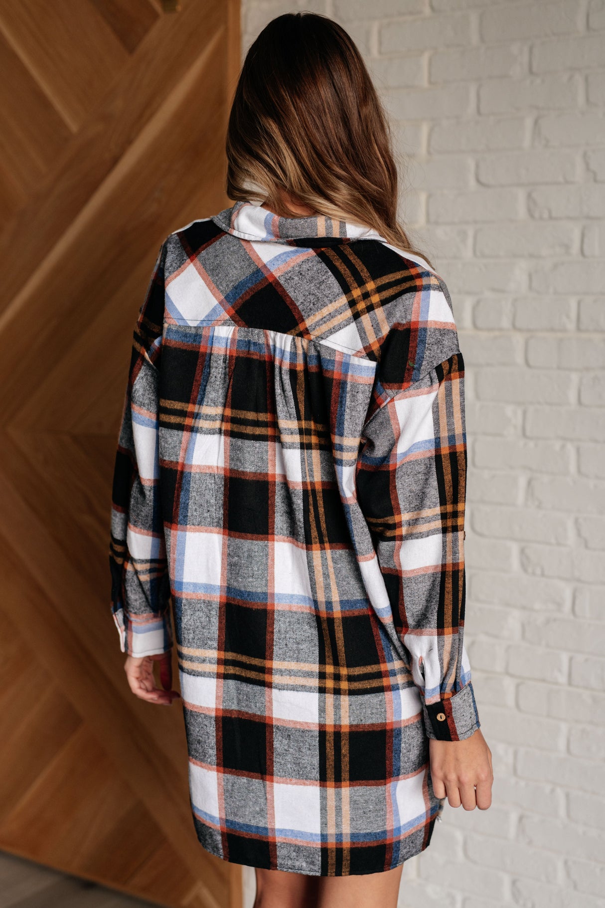 Vestido camisero a cuadros Make it Right