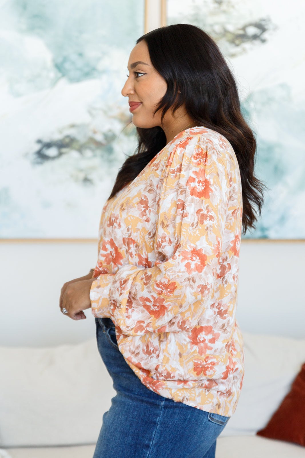 Blusa floral Marigold Dreams