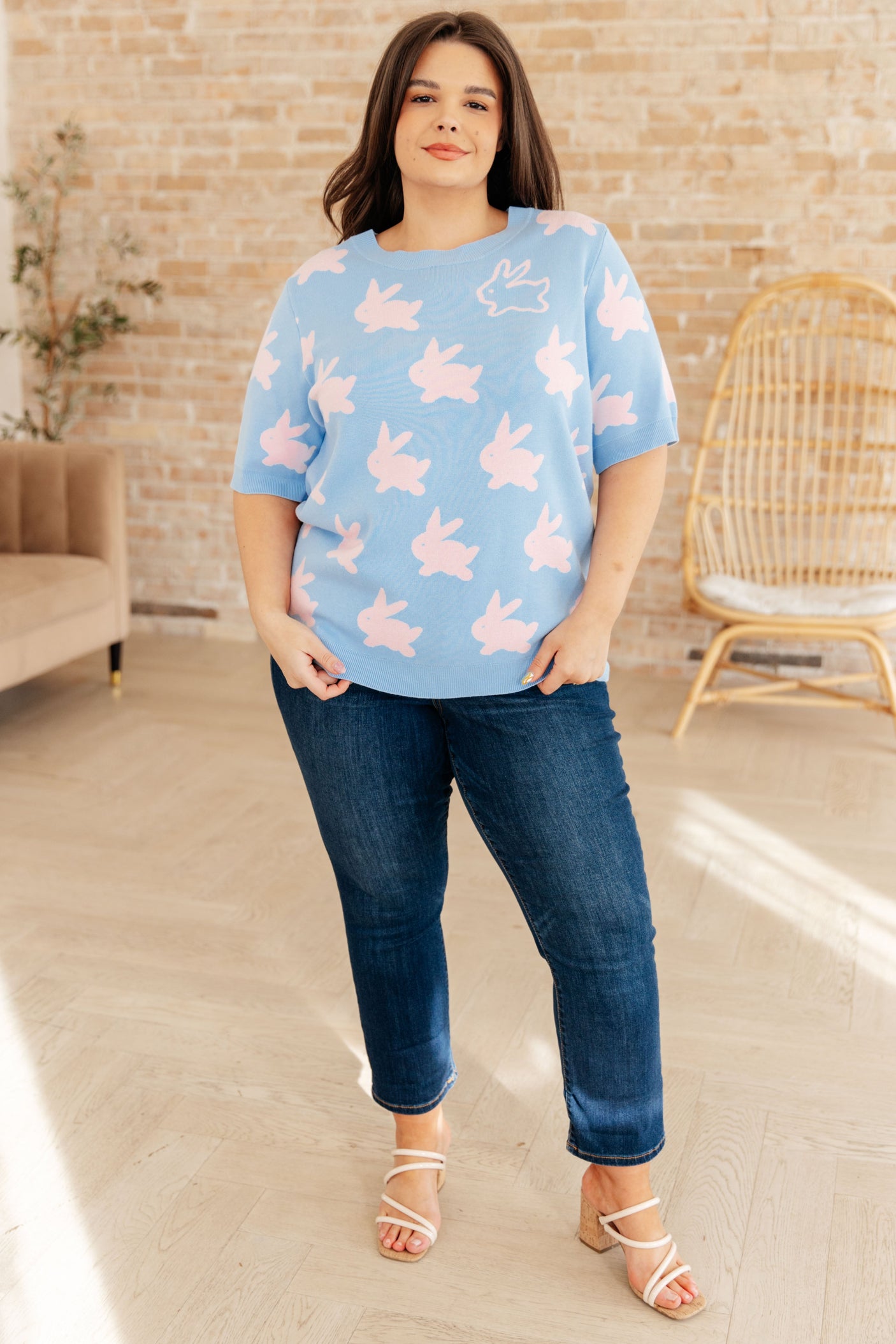 Miss Cottontail Half Sleeve Sweater